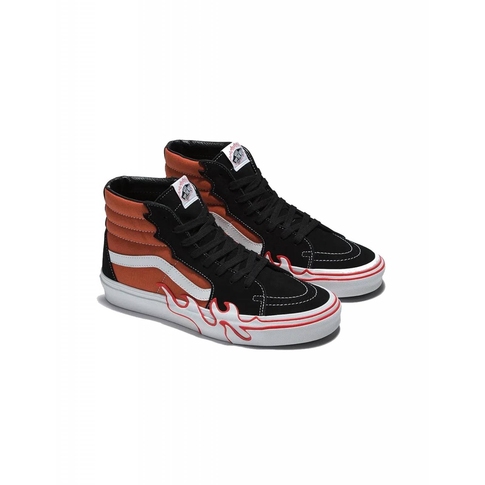 Zapatos vans rojo 2024 y negro 70