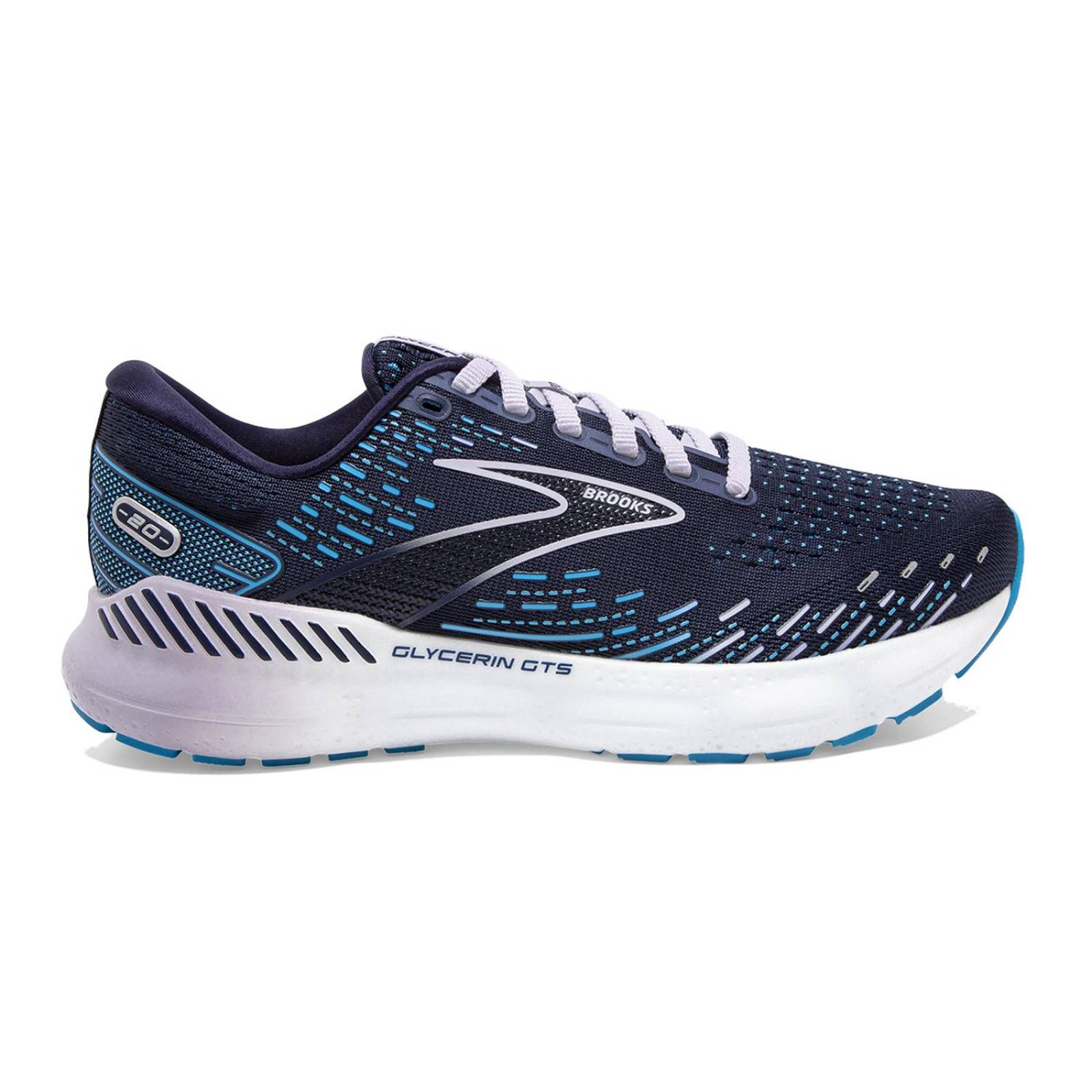 Tenis Brooks Glycerin GTS 20 Mujer Road Running Pronador 