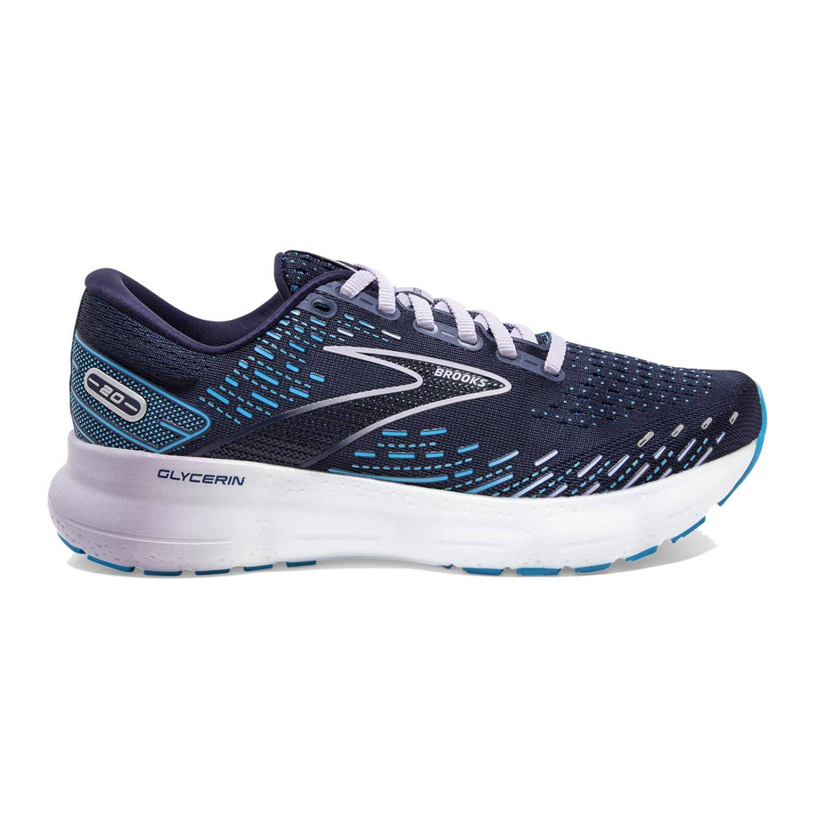 Tenis Brooks Glycerin 20 Mujer Supinador Road Running 