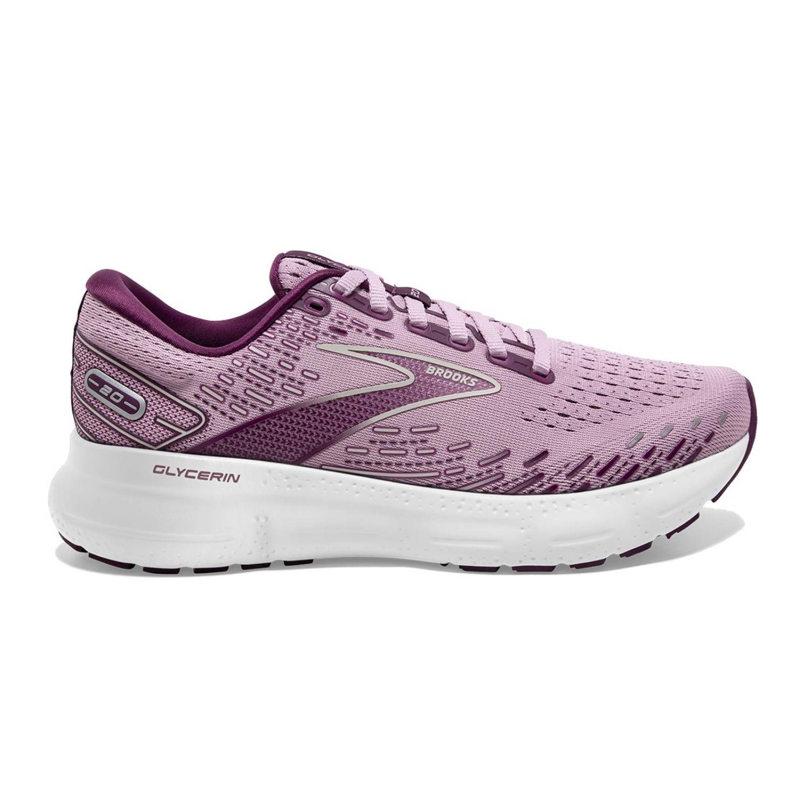 Tenis Brooks Glycerin 20 Mujer Road Running Supinador