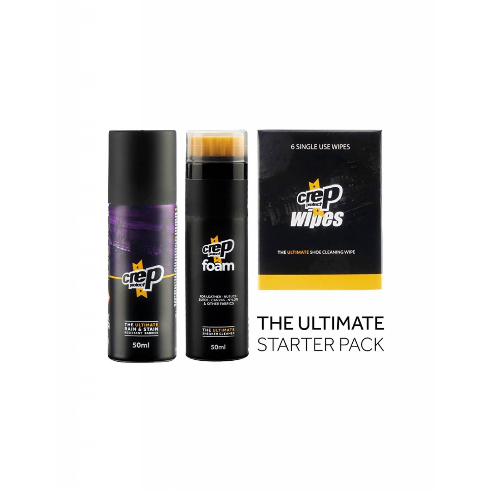 Kit de Limpieza Crep Protect Starter Pack Zapato Tenis Cuero Nubuck
