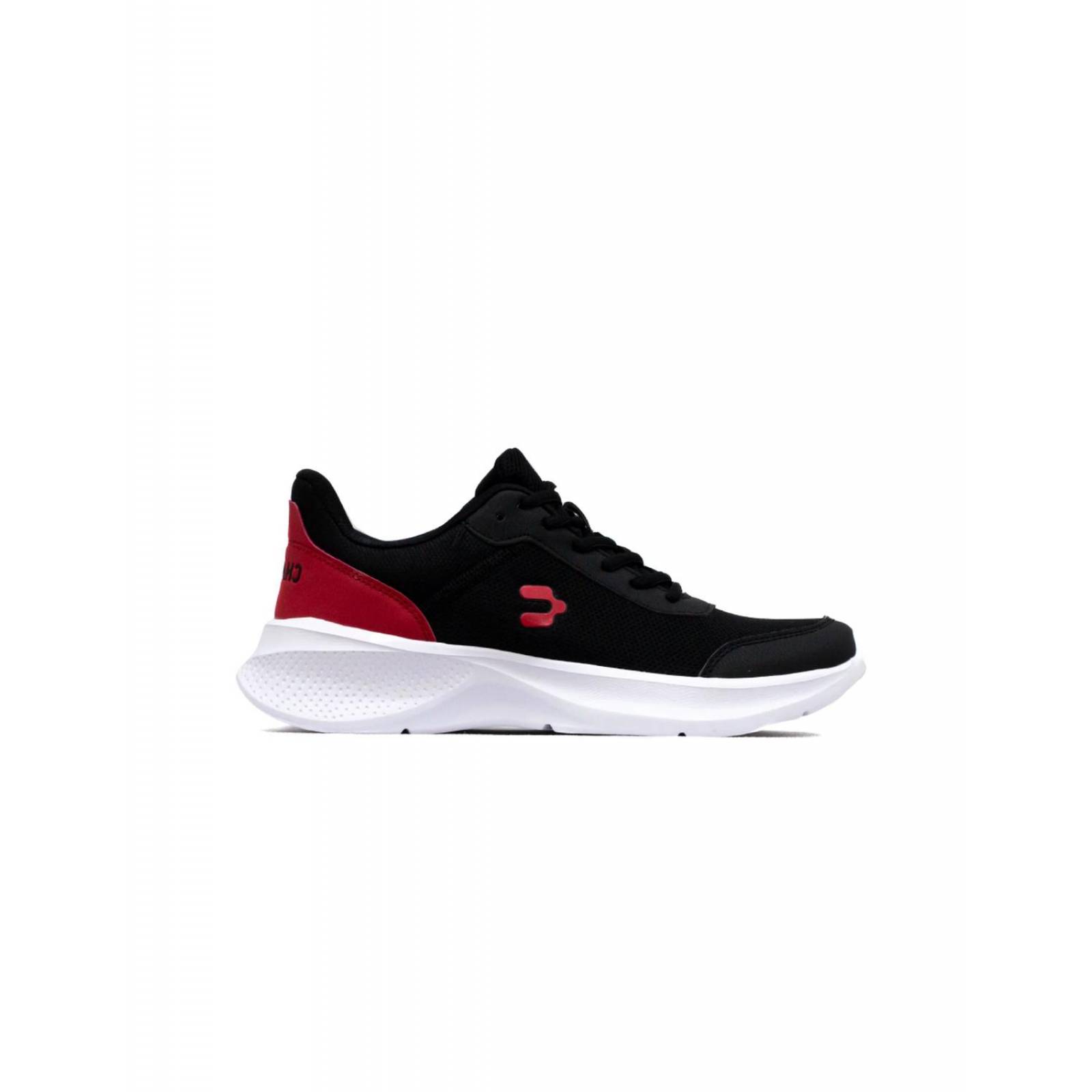 Tenis Charly Hombre Deporte Negro-Rojo 