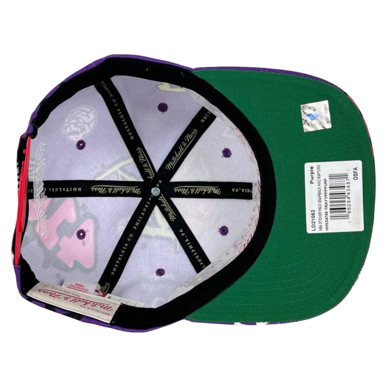 Gorra Mitchell & Ness Toronto Raptors Sticker Pack Basquetbol NBA 