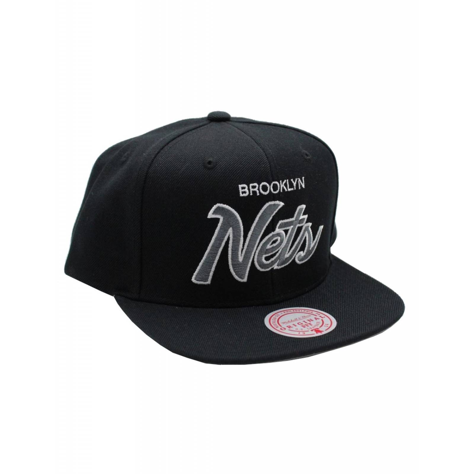 Gorra Mitchell & Ness Brooklyn Nets Team Script 2.0 NBA Basquetbol