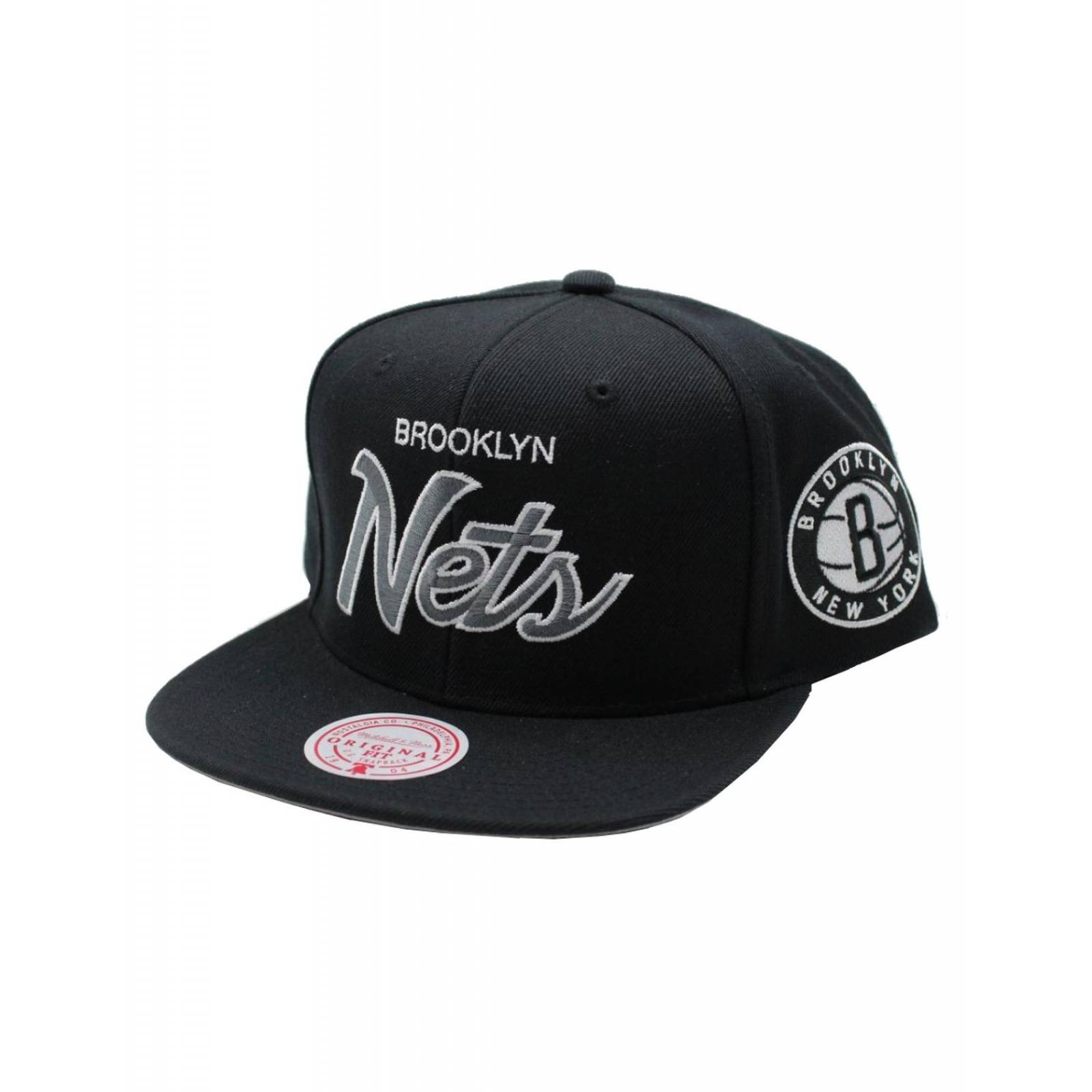 Gorra Mitchell & Ness Brooklyn Nets Team Script 2.0 NBA Basquetbol