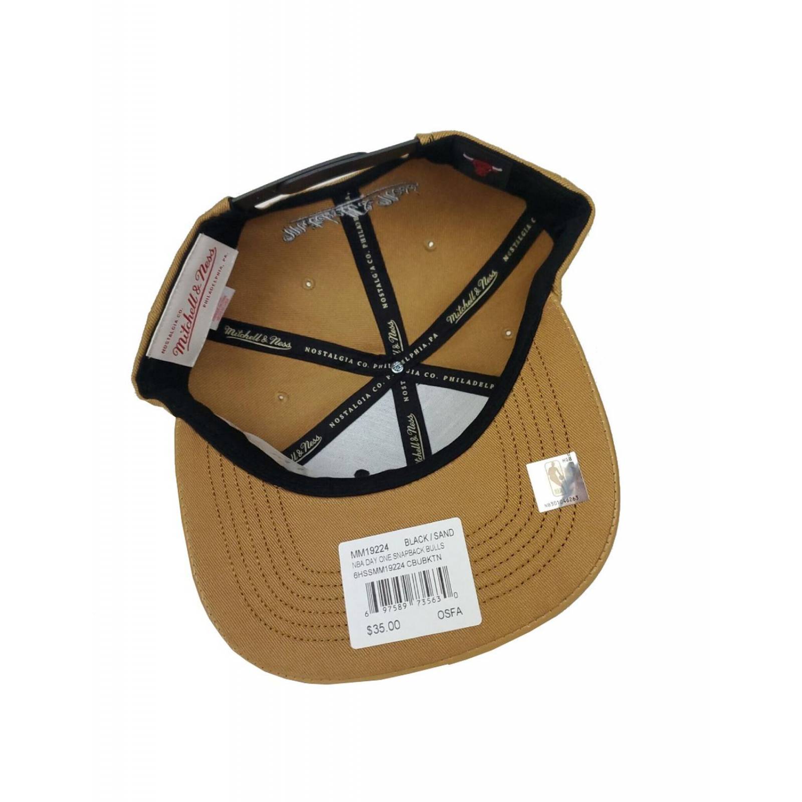 Gorra Mitchell & Ness Chicago Bulls Day One NBA Brow Basquetbol