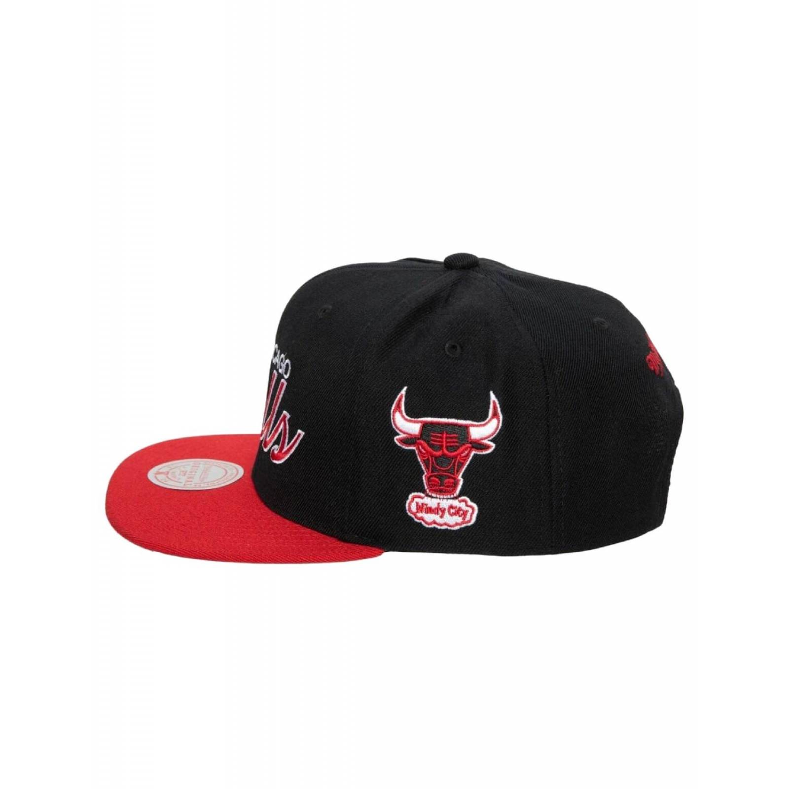 Gorra Mitchell & Ness Chicago Bulls Team Script 2.0 HWC NBA Basquetbol 