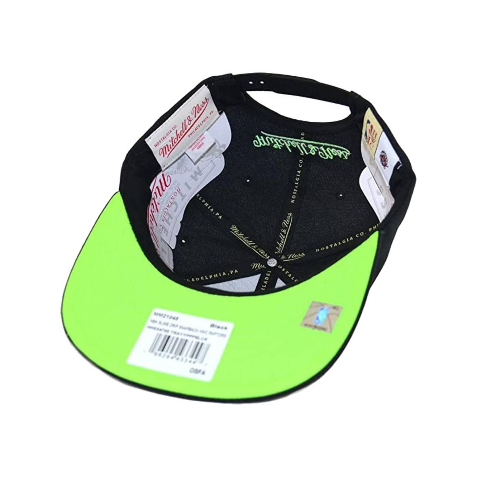 Gorra Mitchell & Ness Toronto Raptors Slime Drip Basquetbol NBA