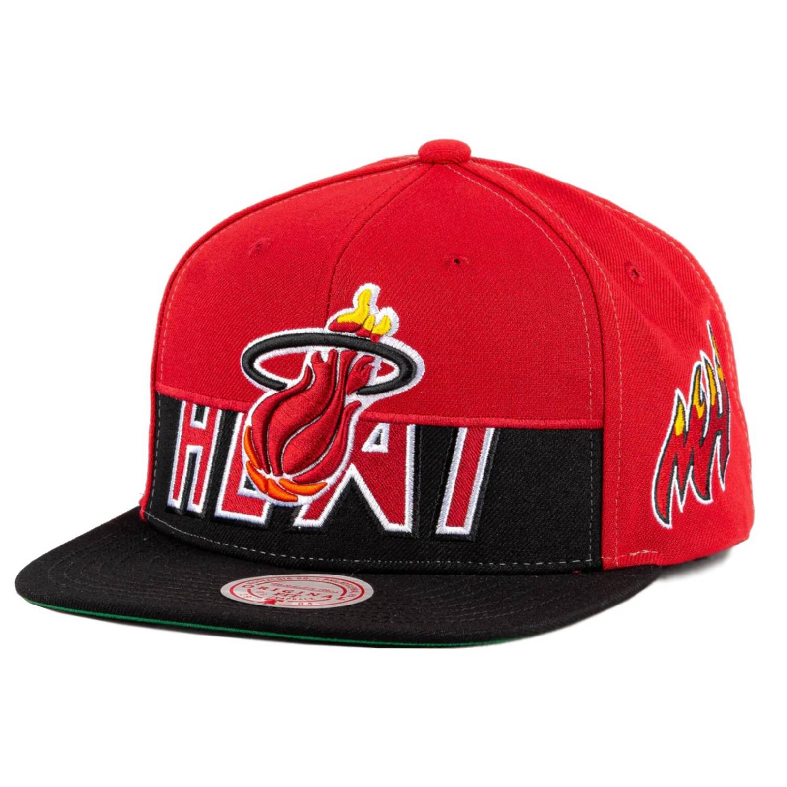 Gorra Mitchell & Ness Miami Heats Half N Hald Basquetbol NBA 