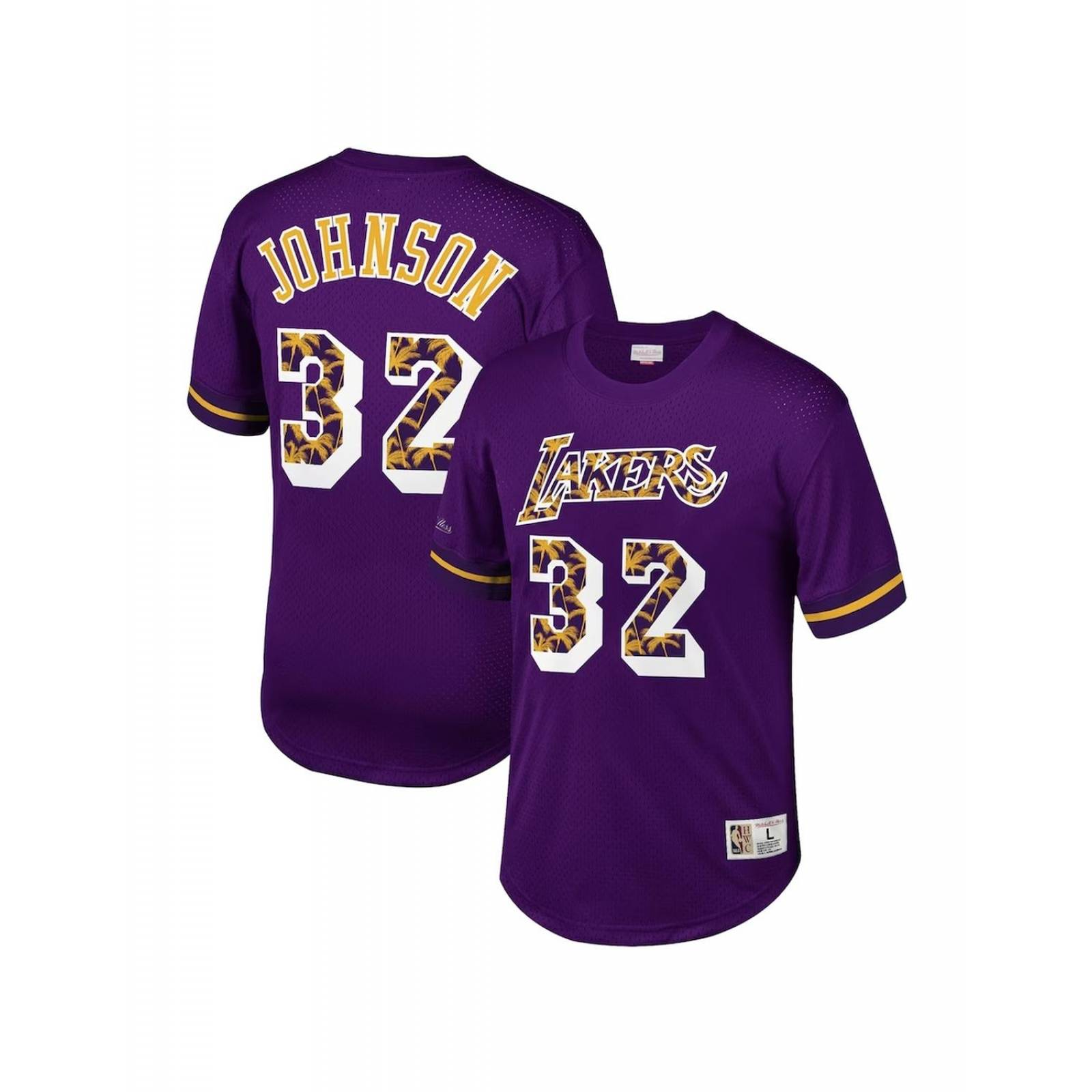 Jersey Mitchell & Ness Mesh Crewneck Los Angeles Lakers Magic Johnson Current 