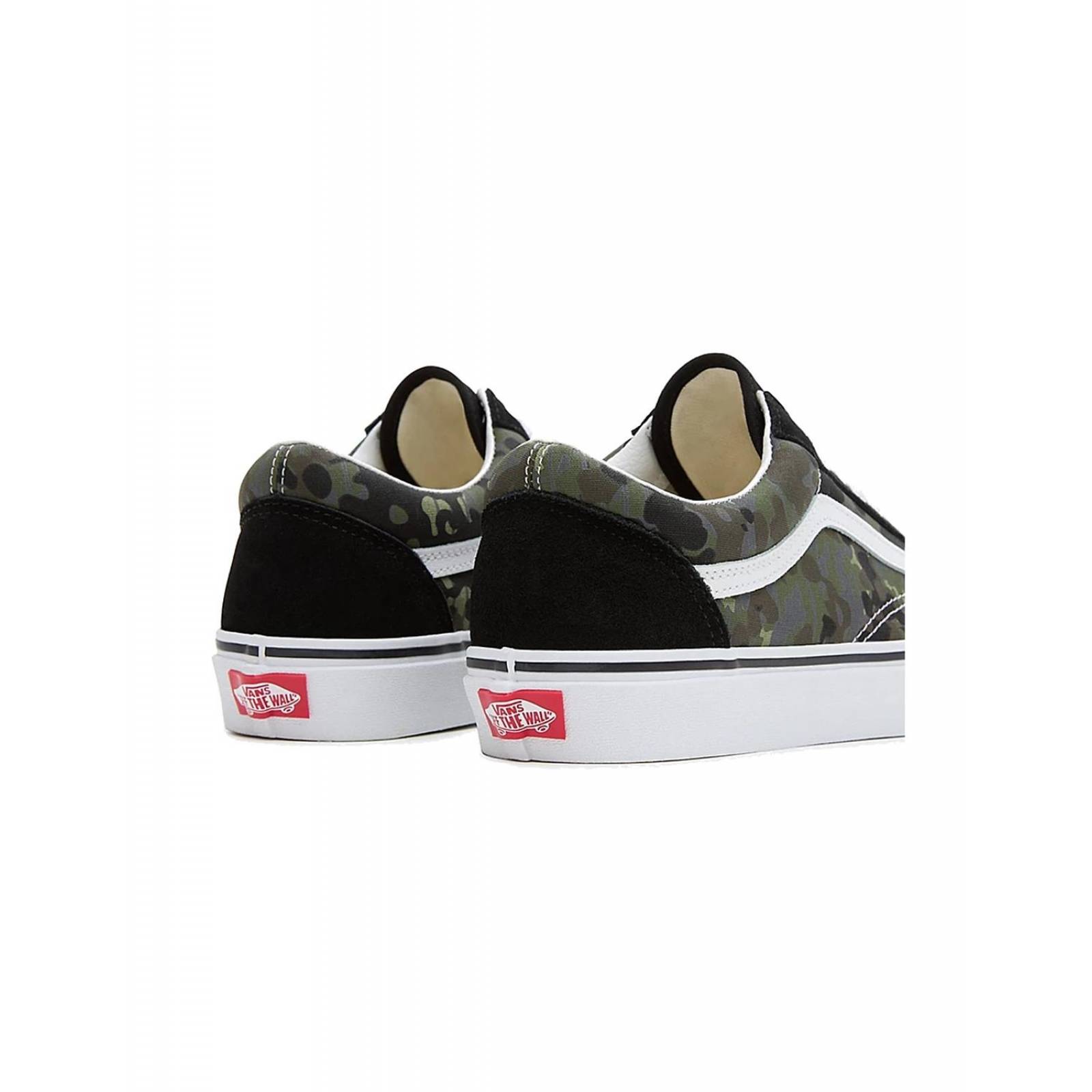 Tenis Vans Old Skool Camuflaje Verde Hombre Casual 