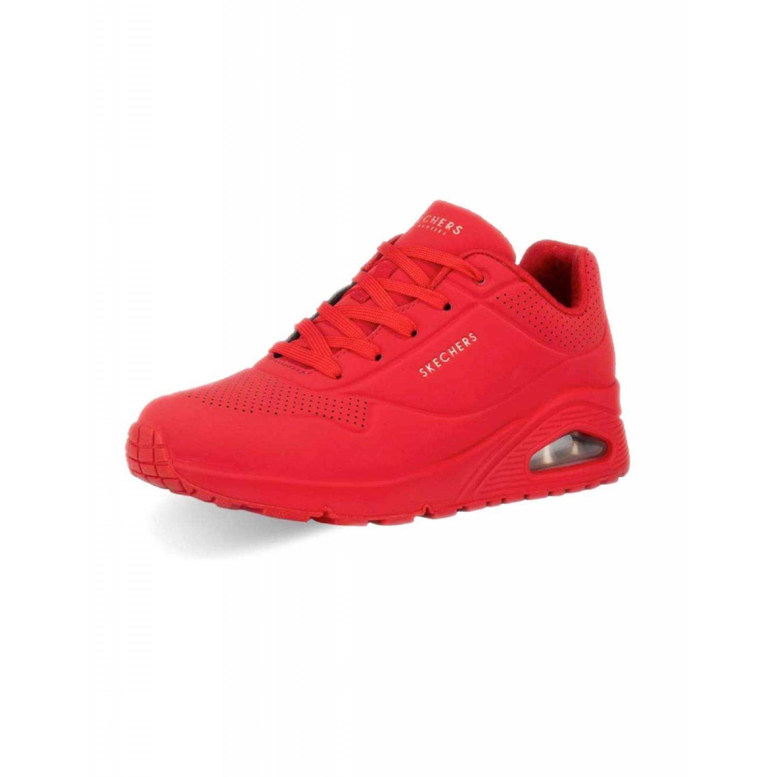 Tenis Skechers Uno Rojo Mujer Casual 