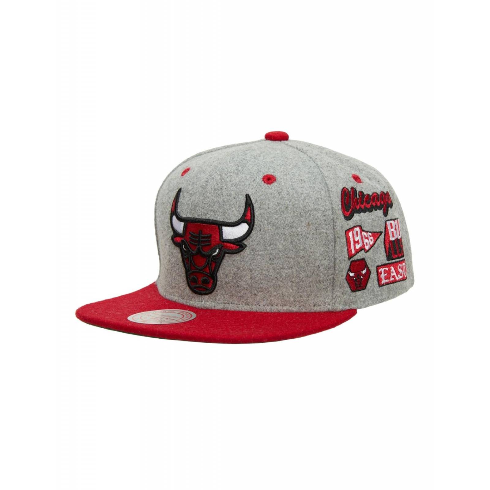 Gorra plana negra snapback 9FIFTY Patch de Chicago Bulls NBA de