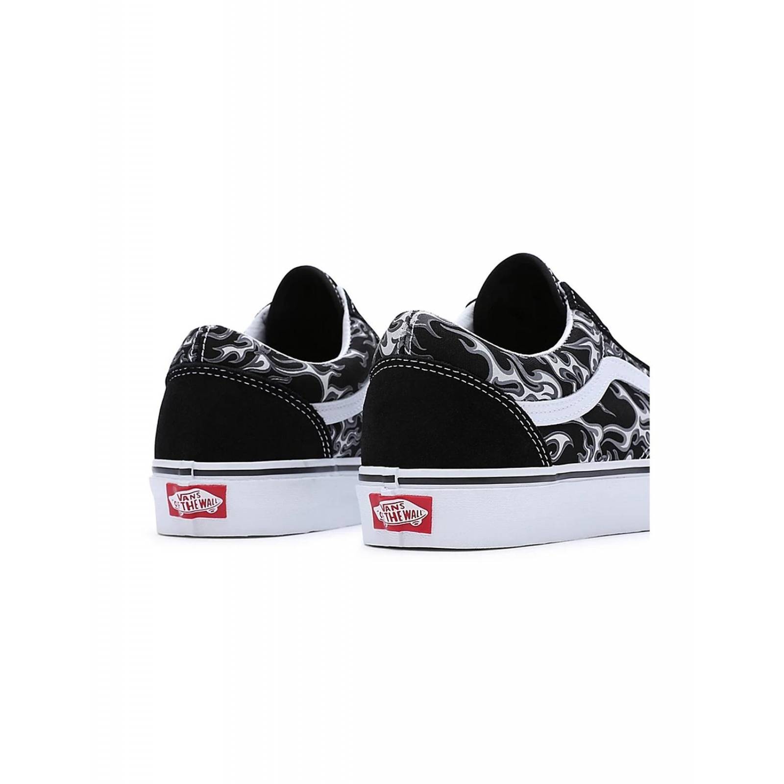 Tenis Vans Old Skool Flames Unisex Skate 