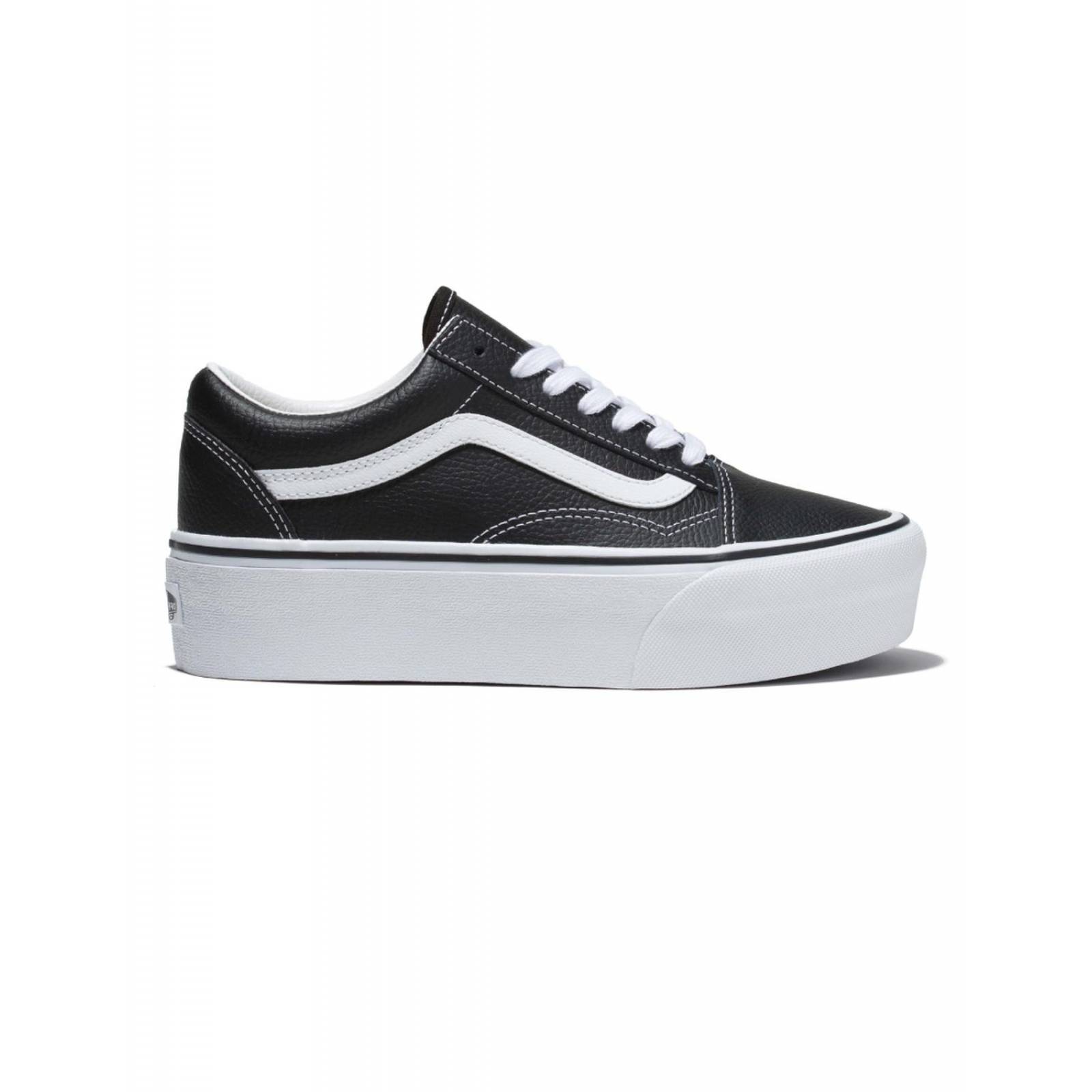 Tenis Vans Ua Old Skool Stackform Leather Mujer Casual 