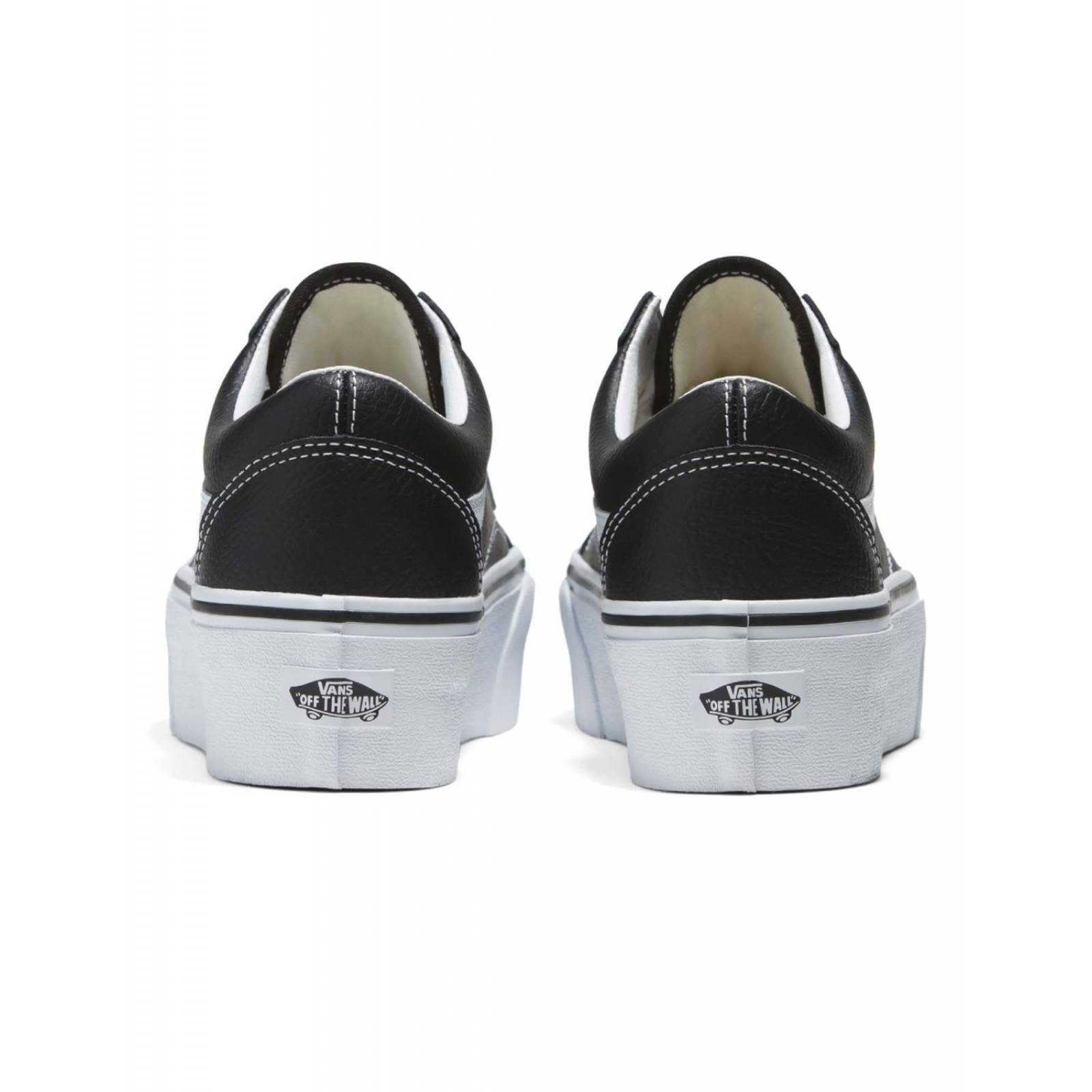 Tenis Vans Ua Old Skool Stackform Leather Mujer Casual 