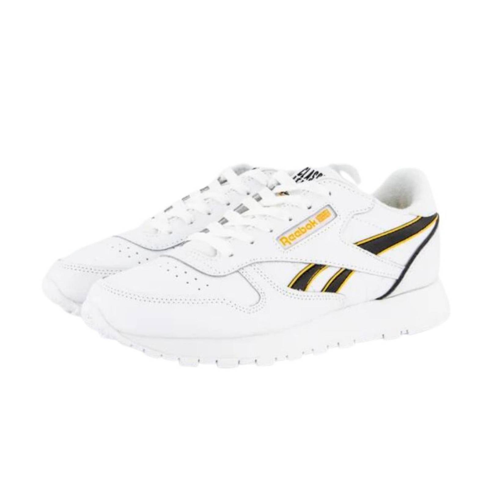 Tenis Reebok Classic Leather Unisex White-Black 