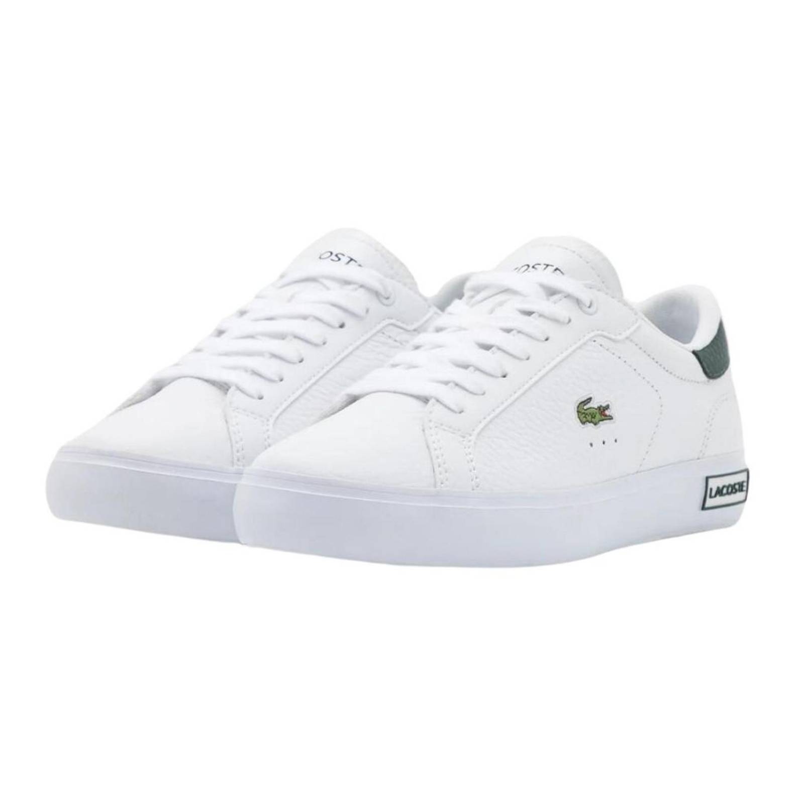 Tenis blancos 2024 mujer lacoste