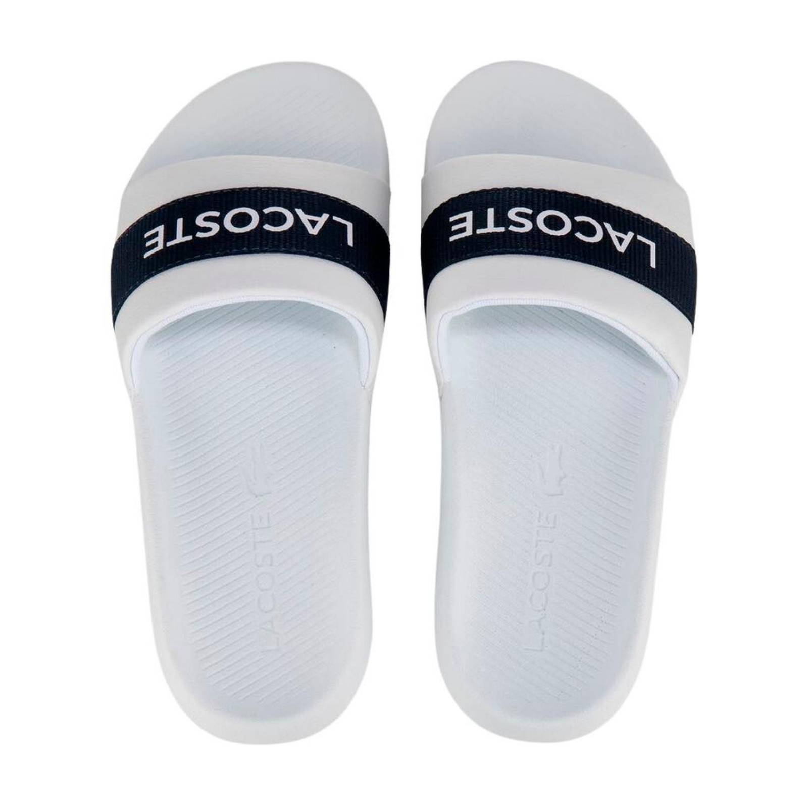 Sandalias Lacoste Croco Slide 0721 1 CMA White Hombre Casual 