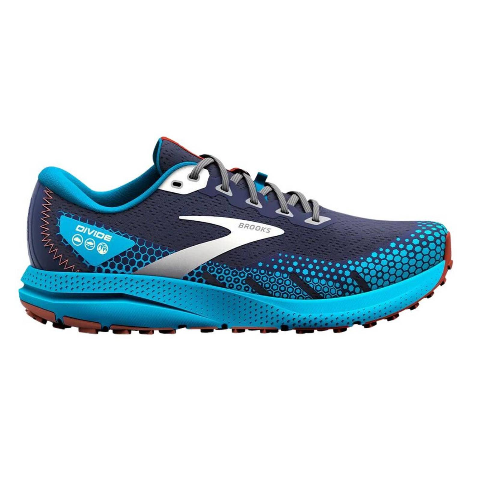 Tenis Brooks Divide 3 Hombre Blue Senderismo 
