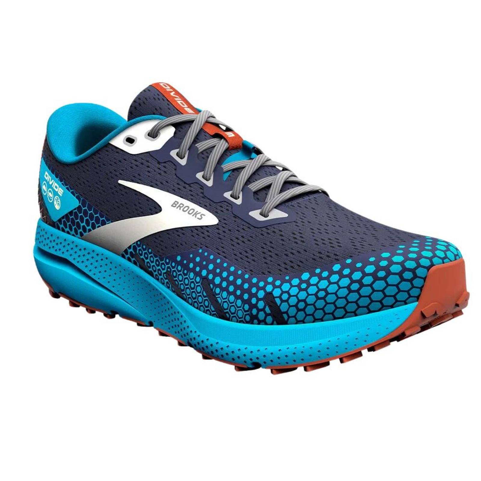 Tenis Brooks Divide 3 Hombre Blue Senderismo 