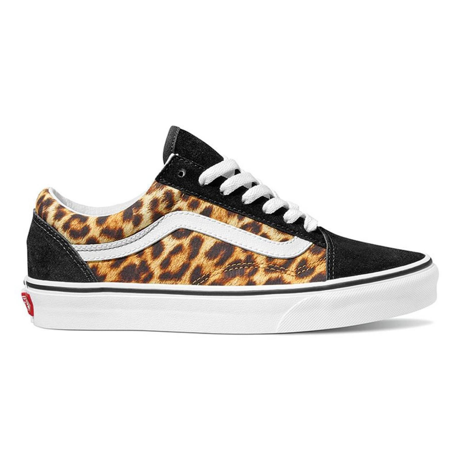 Tenis Vans Old Skool Leopard Unisex Casual Urbano Moderno 