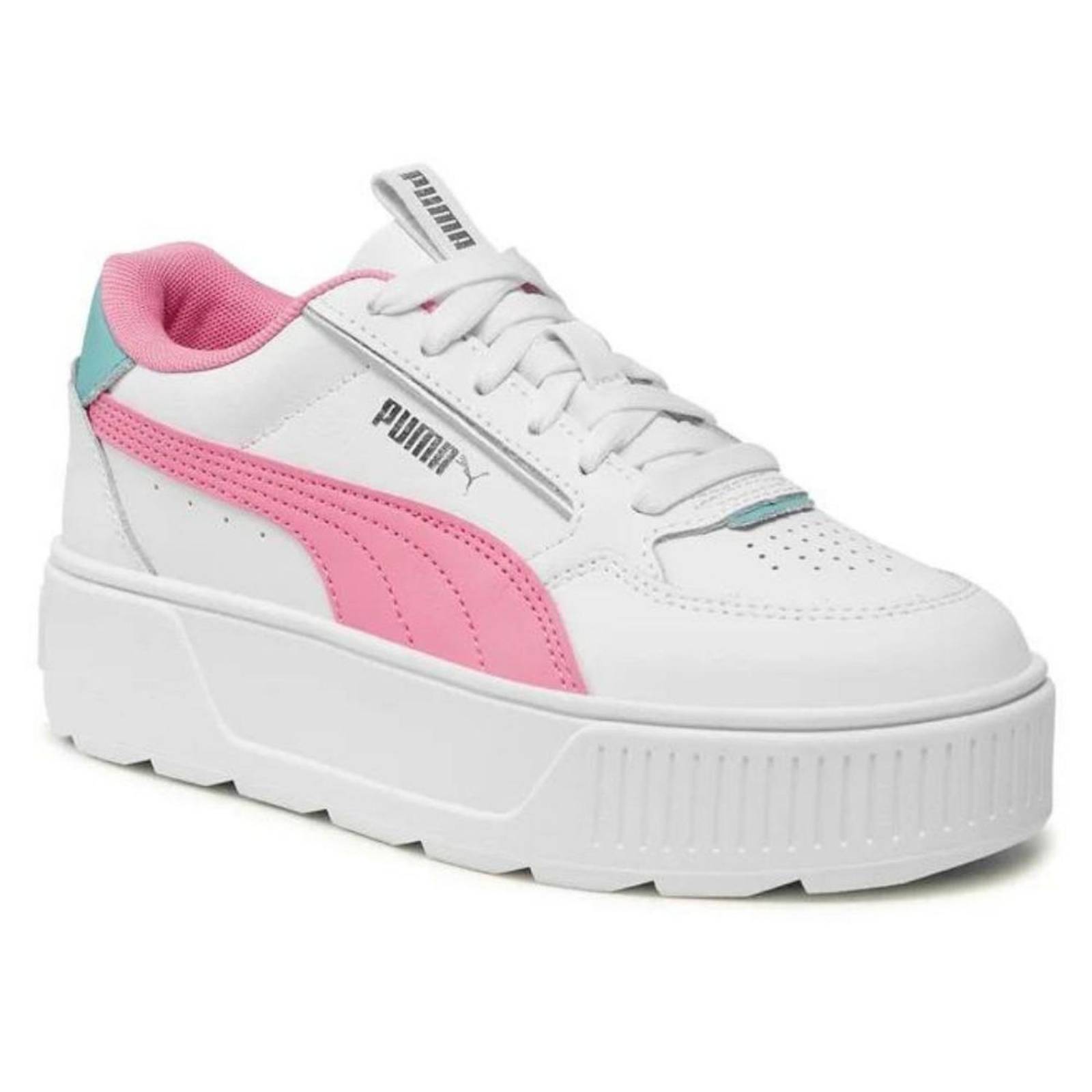 Tenis Puma Karmen Rebelle Jr White-Strawberry Mujer Juvenil 