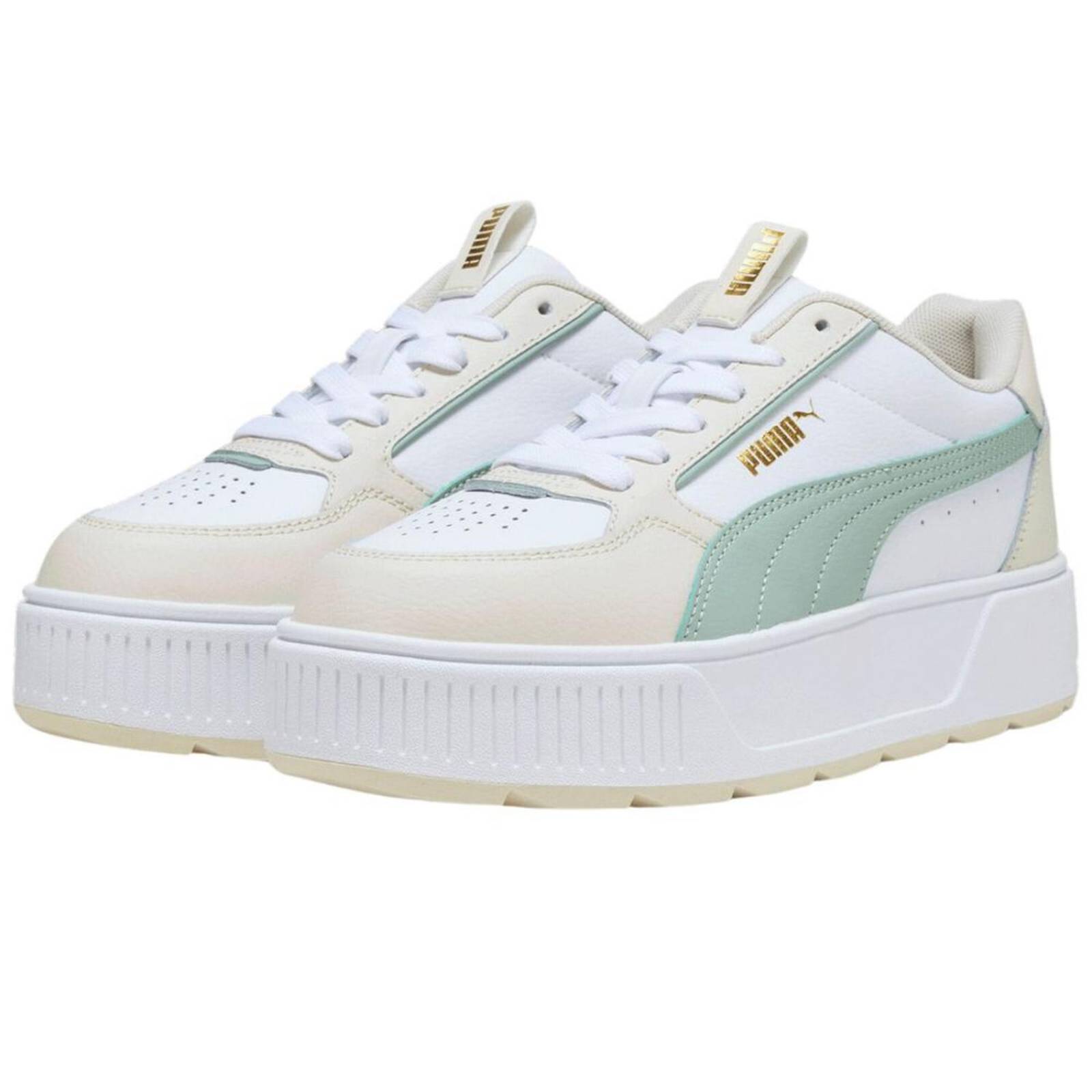 Tenis Puma Karmen Rebelle White/Green Mujer Juvenil