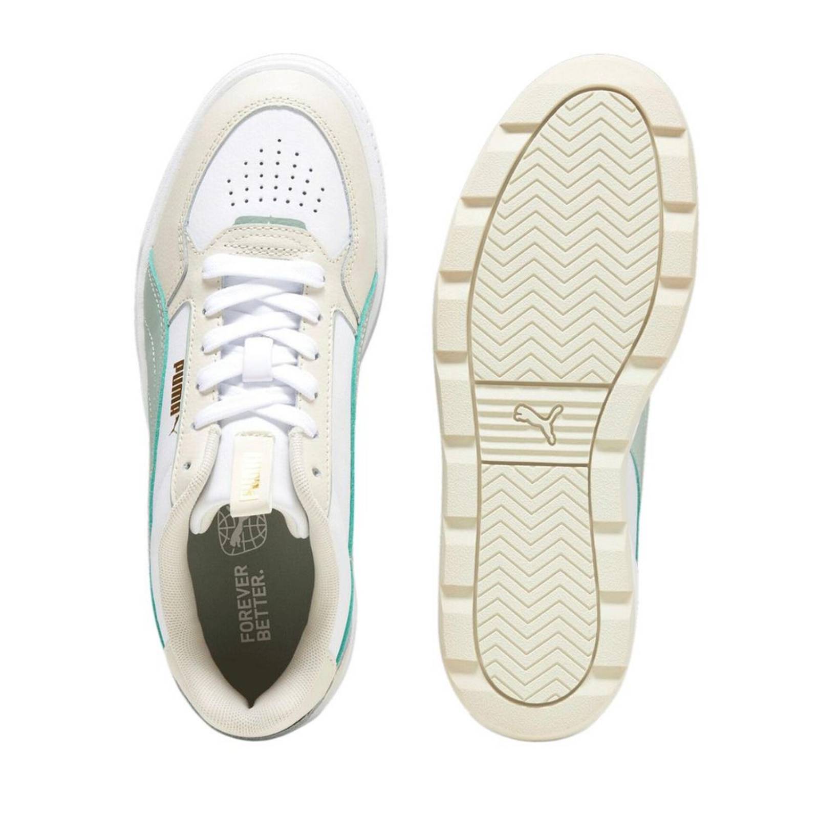 Tenis Puma Karmen Rebelle White/Green Mujer Juvenil