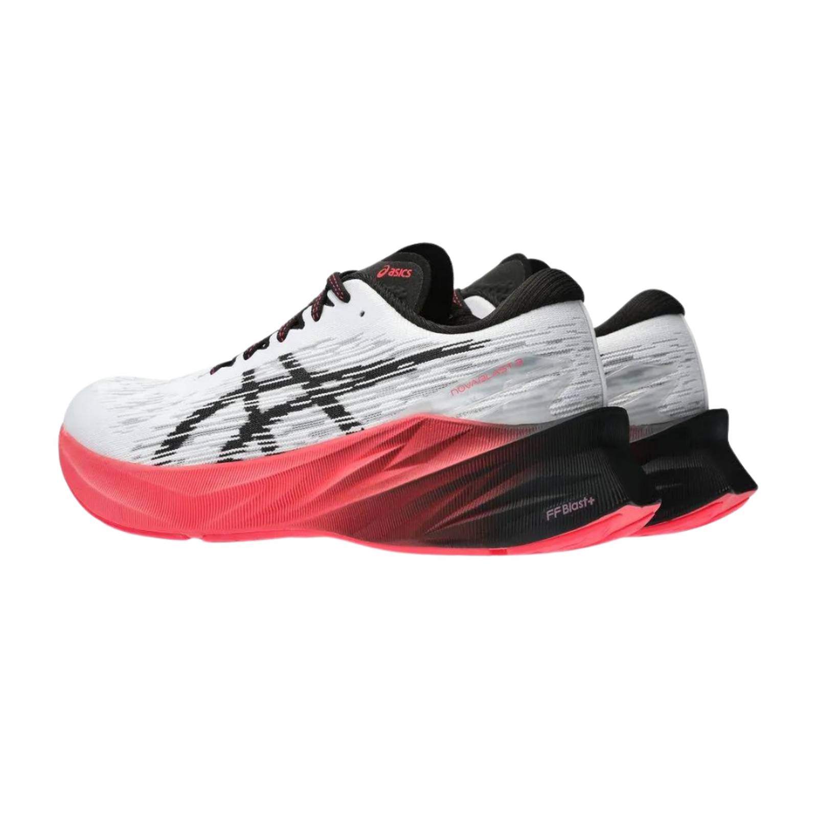 Tenis Asics Novablast 3 Hombre WH/BLK Sport Running 