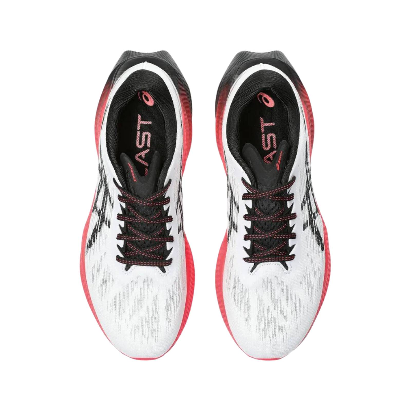 Tenis Asics Novablast 3 Hombre WH/BLK Sport Running 