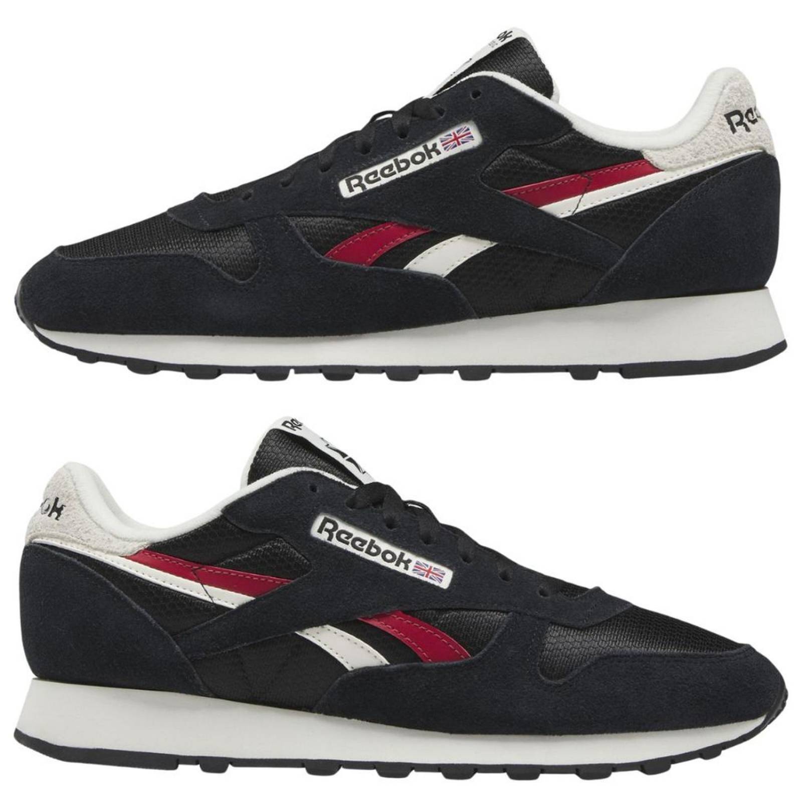 Tenis Reebok Classic Leather Core Black Unisex Casual 