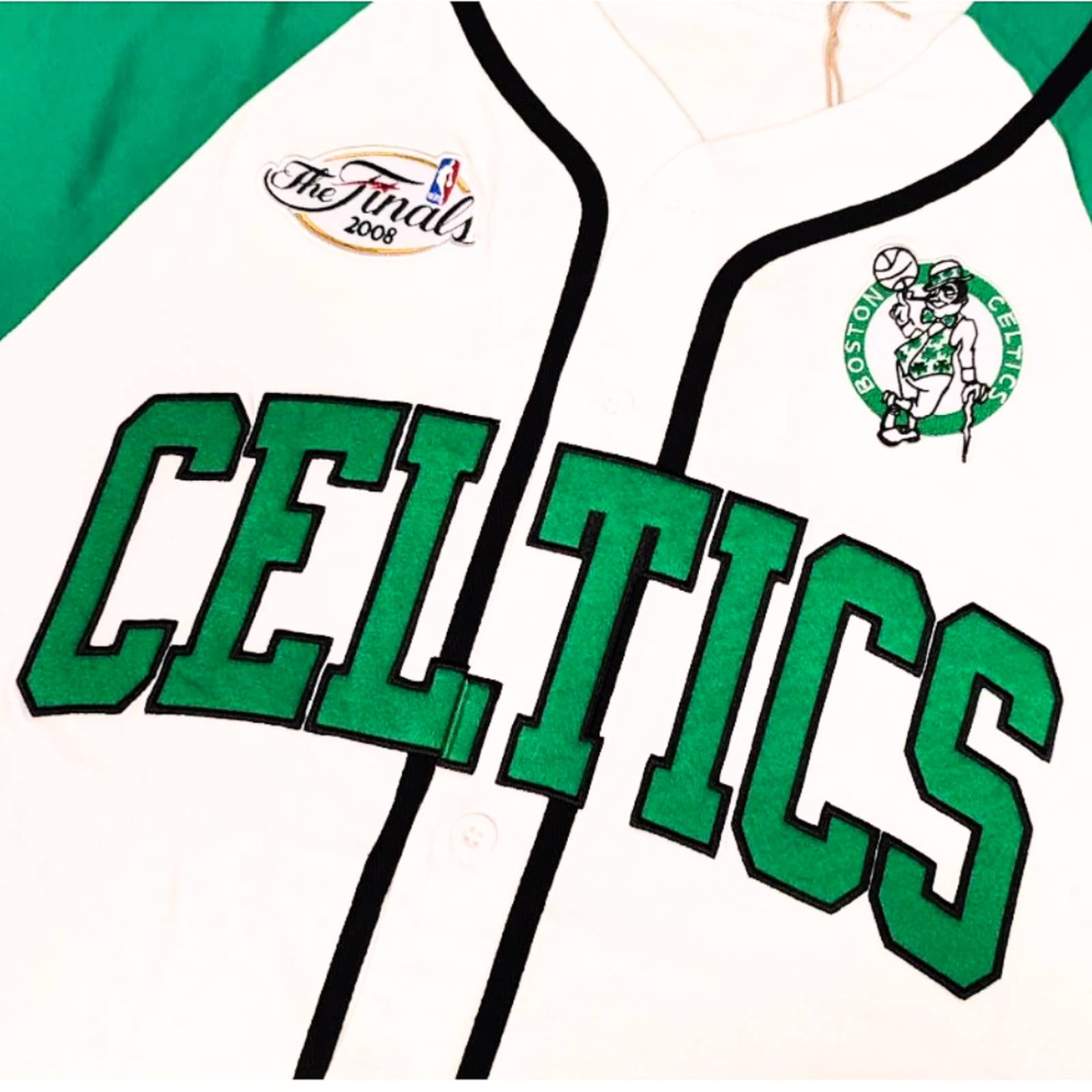 Jersey Mitchell & Ness Hombre Celtics Day Button NBA 