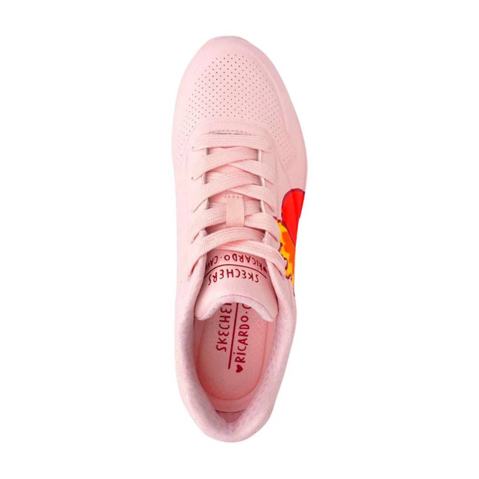 Tenis Skechers Uno Ricardo Cavolo Flaming Heart Mujer 