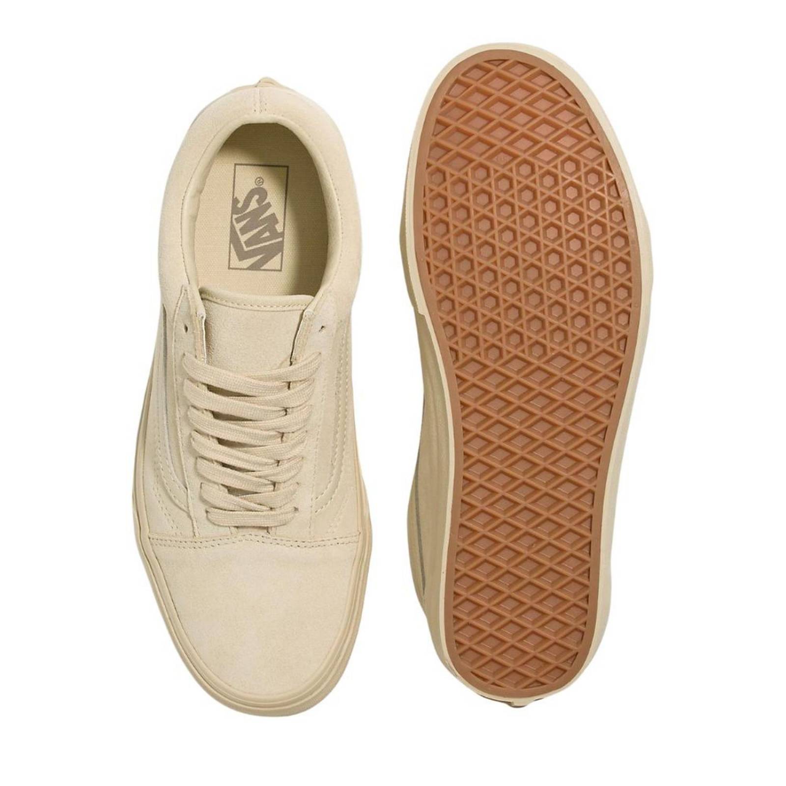 Tenis Vans Old Skool Mono Suede Tan Unisex Moda Urbana 