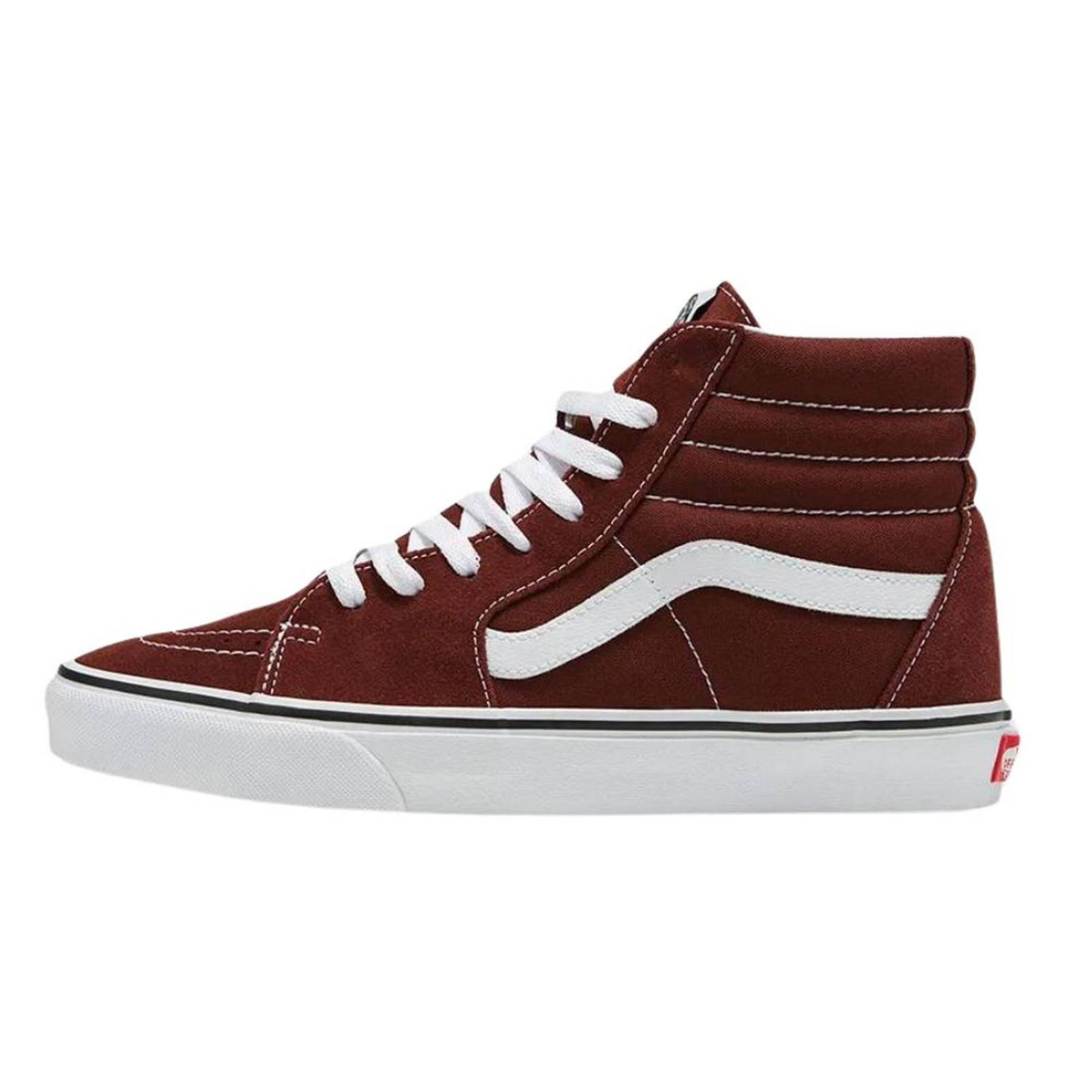 Tenis Vans SK8-HI Suede Vino Unisex Moda Urbana