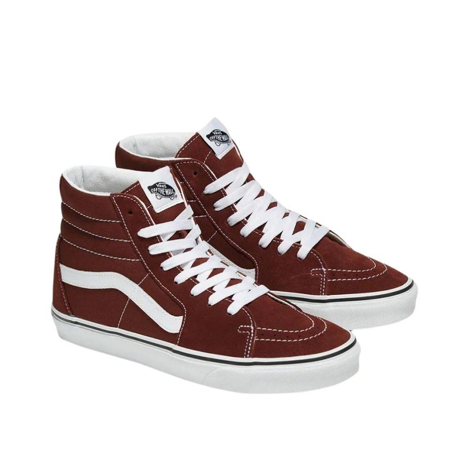 Tenis Vans SK8-HI Suede Vino Unisex Moda Urbana