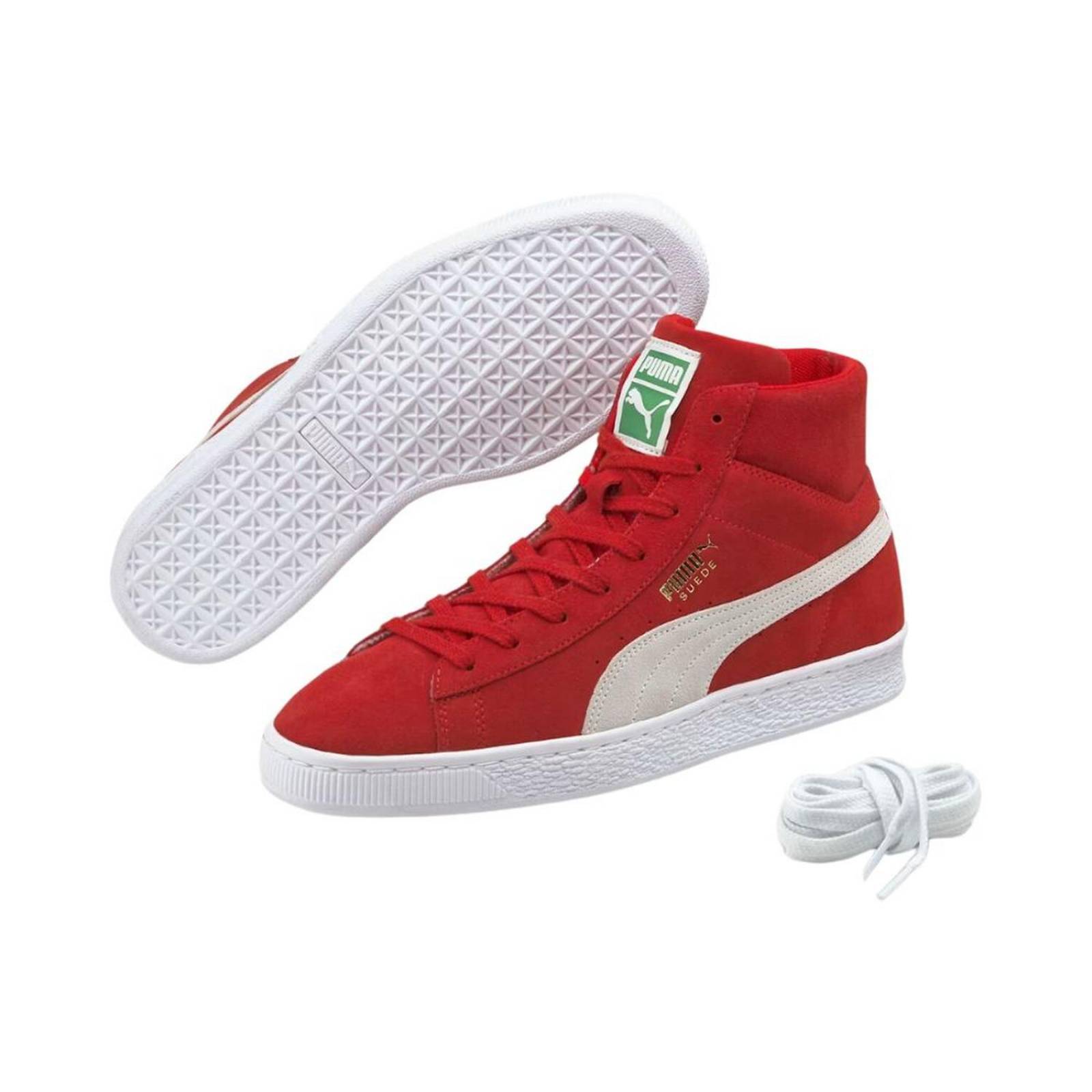Tenis Puma Suede Mid Xxi Red Hombre Moda Casual 