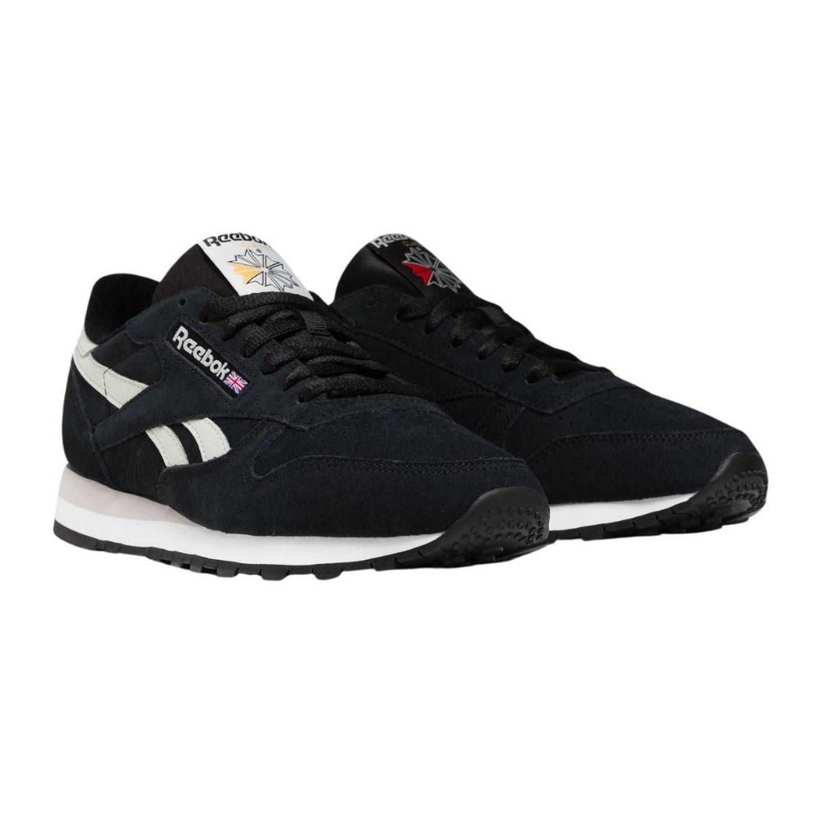 Tenis Reebok Classic Suede Black Hombre Moda Casual 