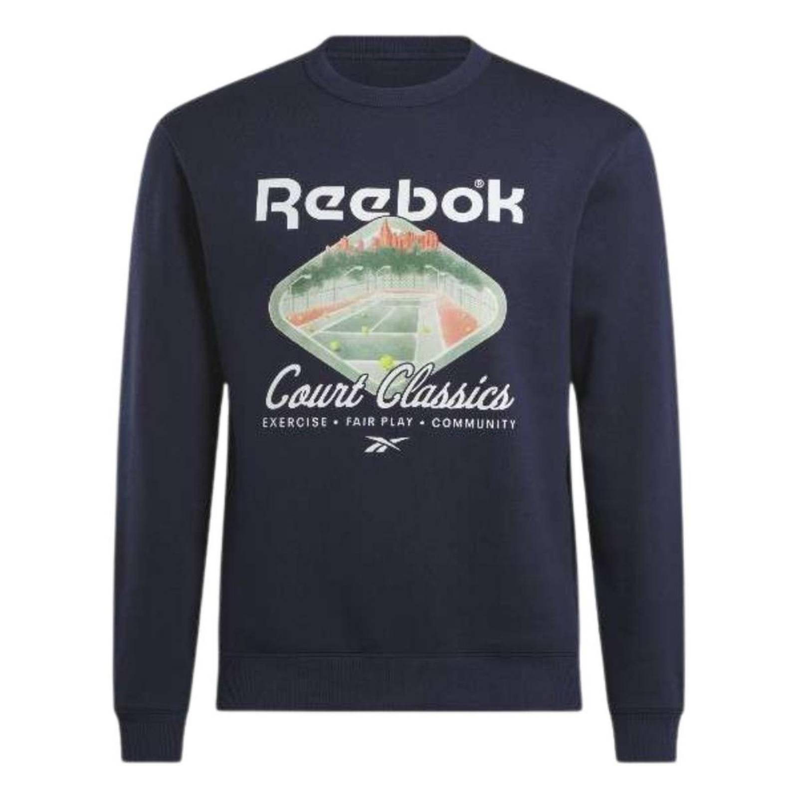 Sudadera Reebok Court Crew Unisex Sport 