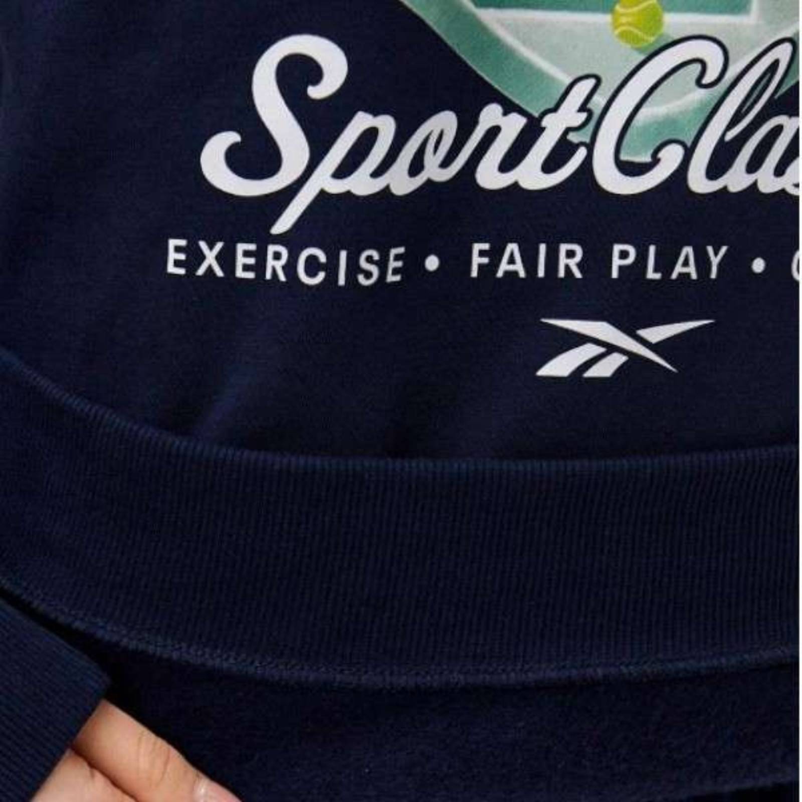 Sudadera Reebok Court Crew Unisex Sport 