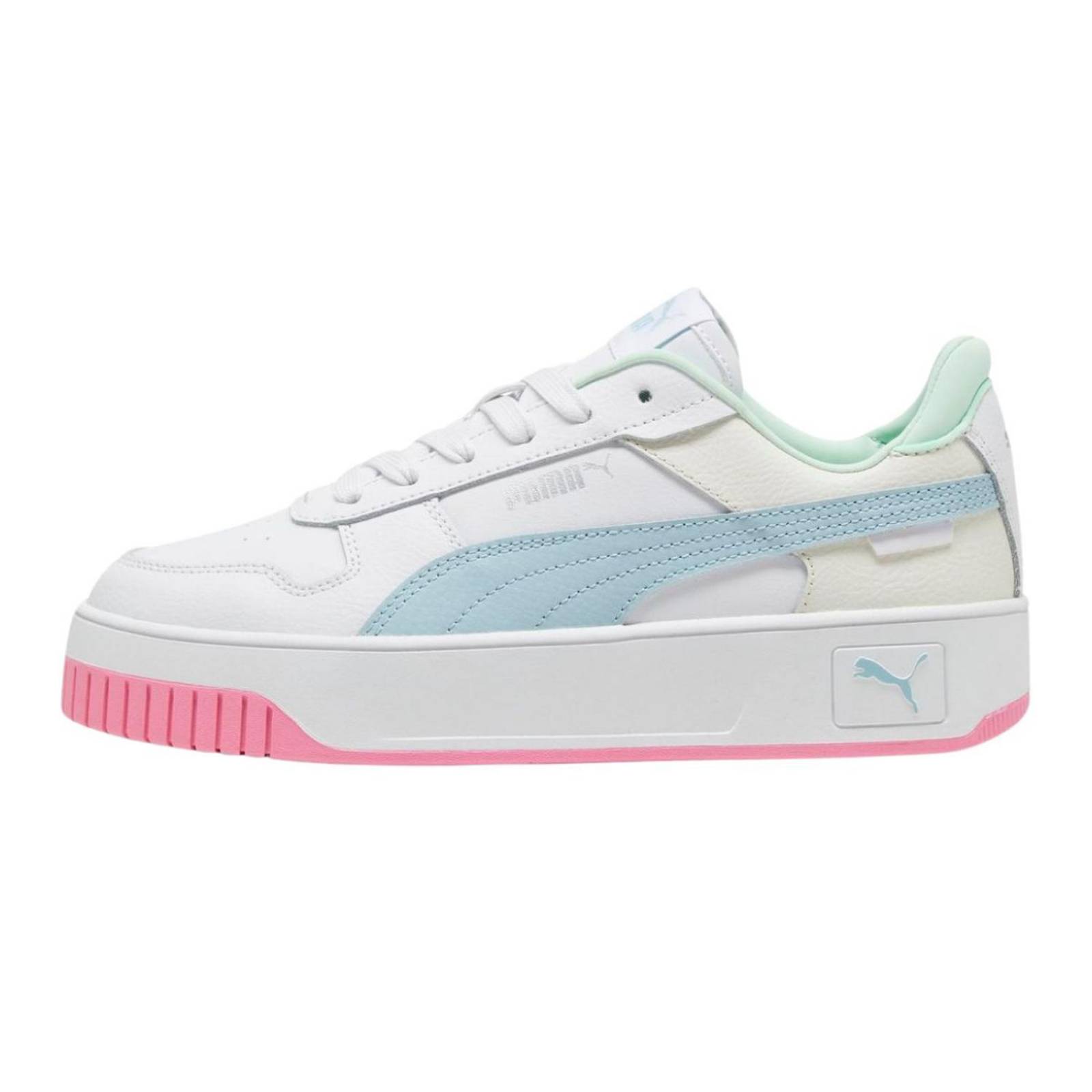 Tenis Puma Carina Street Blanco Mujer Moda Casual 