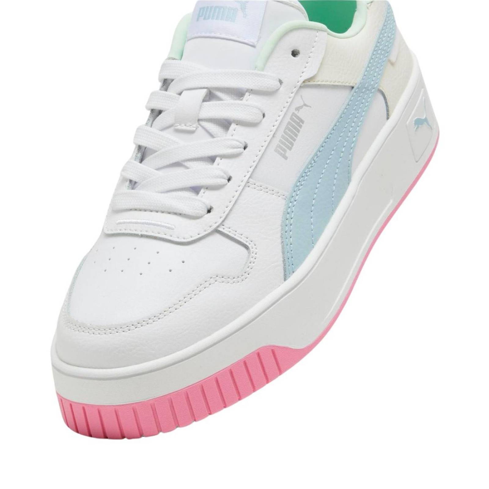 Tenis Puma Carina Street Blanco Mujer Moda Casual 