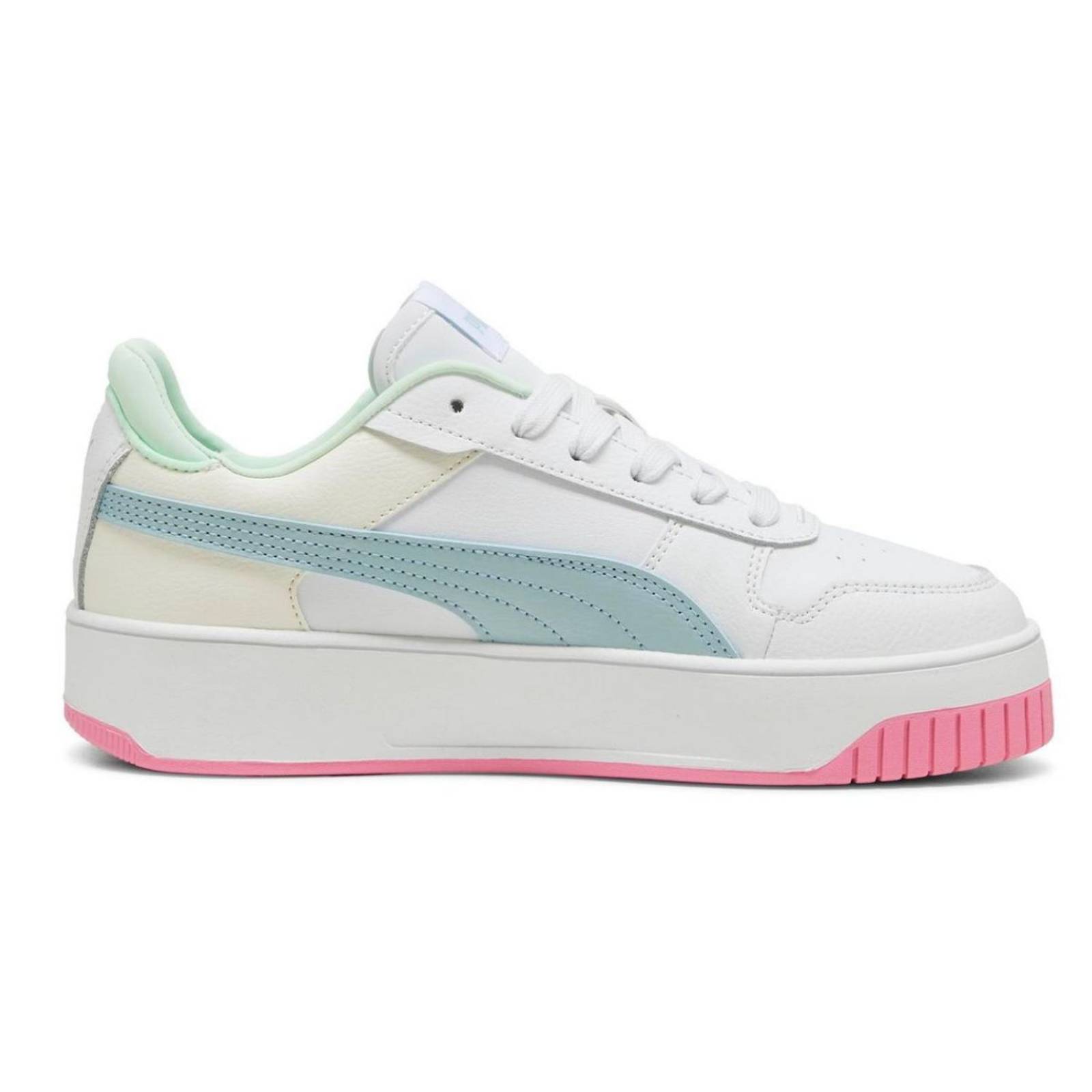 Tenis Puma Carina Street Blanco Mujer Moda Casual 