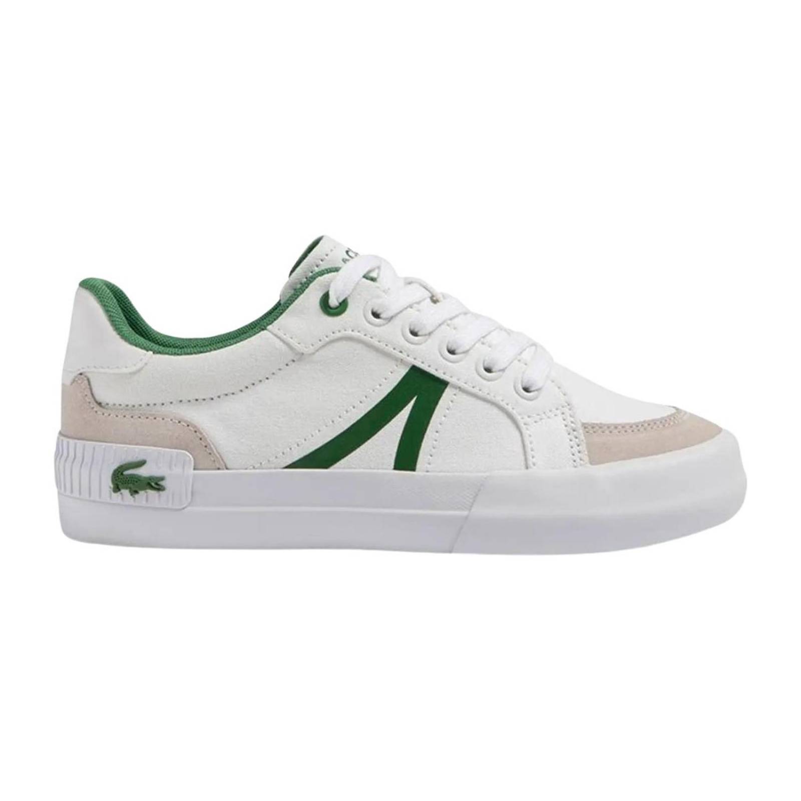 Tenis Lacoste L004 Blanco Mujer Moda Casual 