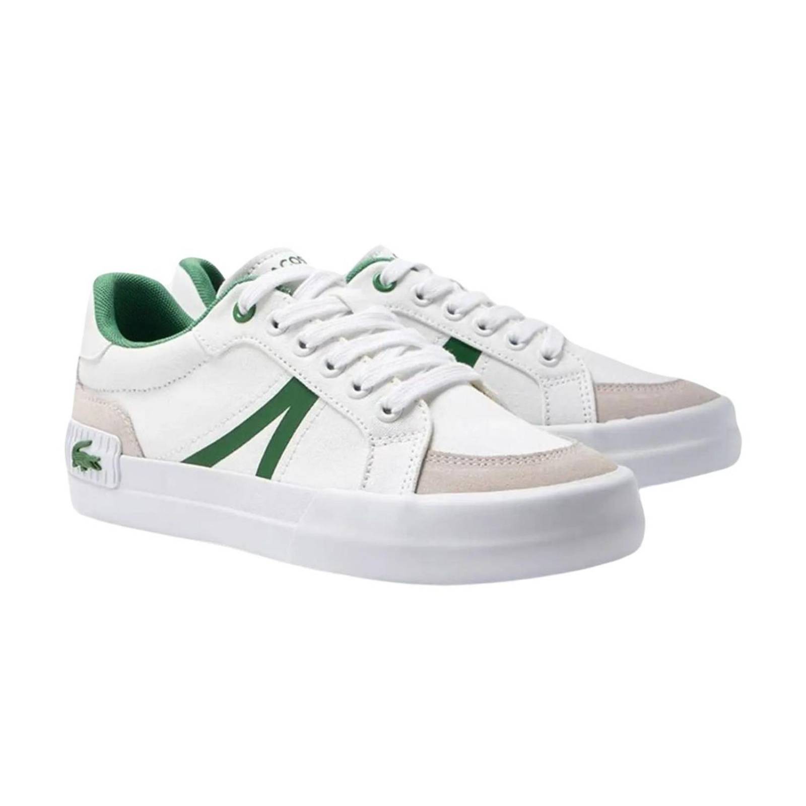 Tenis Lacoste L004 Blanco Mujer Moda Casual 