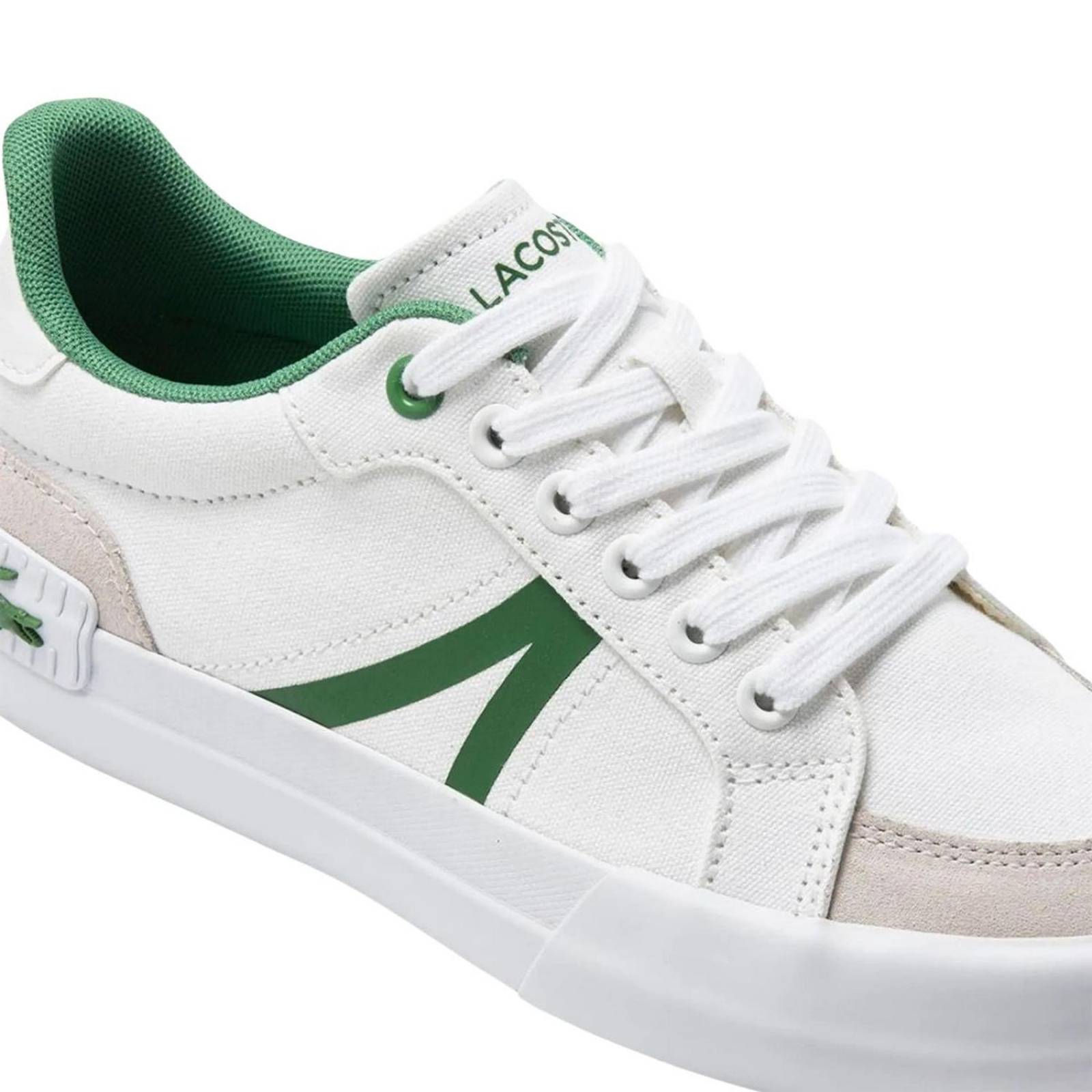 Tenis Lacoste L004 Blanco Mujer Moda Casual 