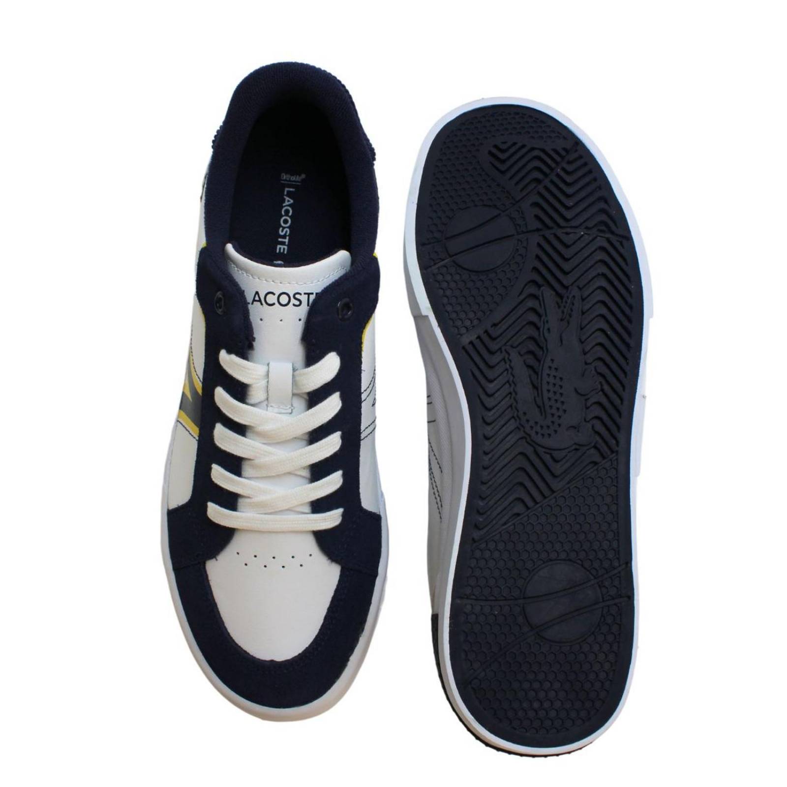 Tenis Lacoste L004 White Navy Hombre Casual