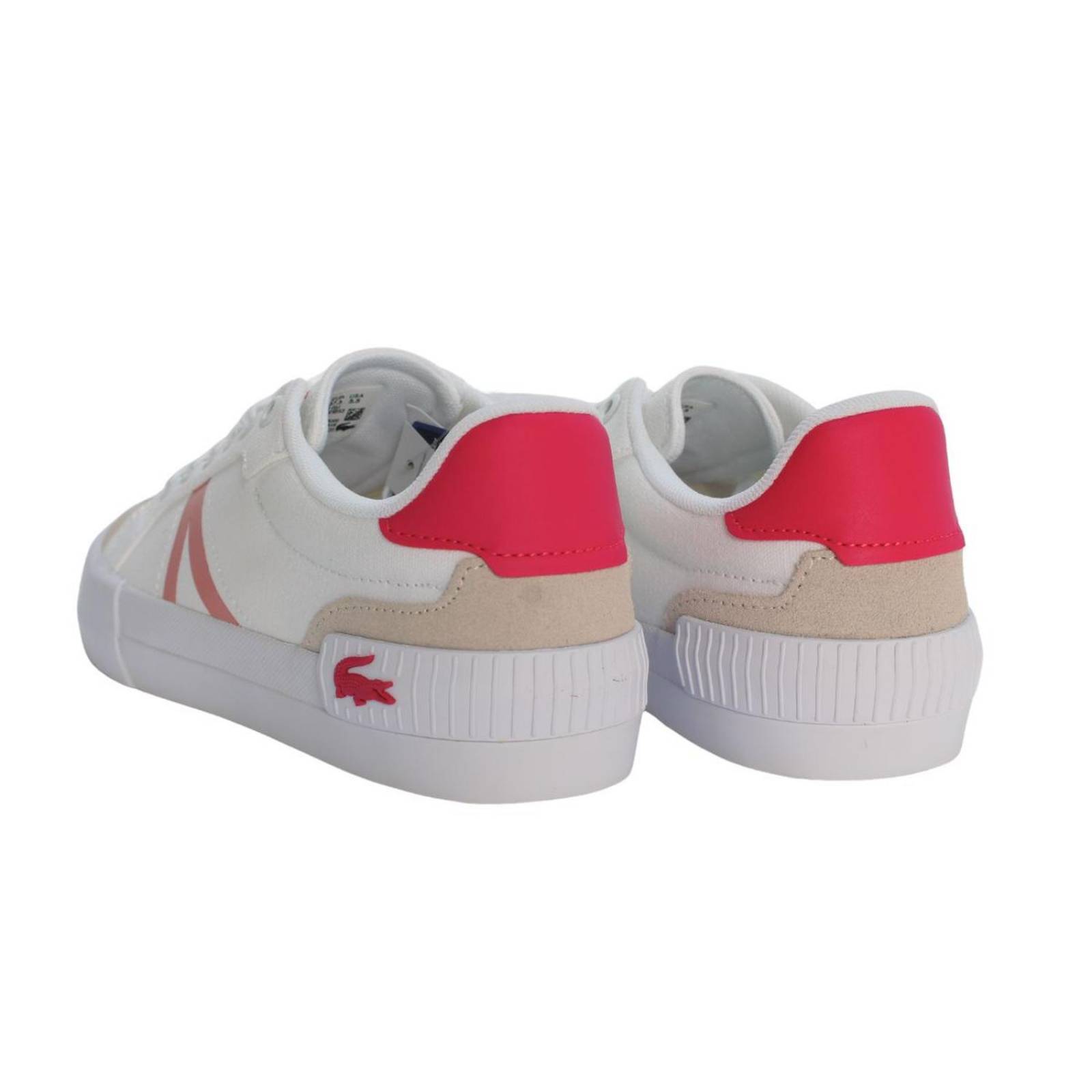 Tenis Lacoste L004 White Pink Mujer Casual 