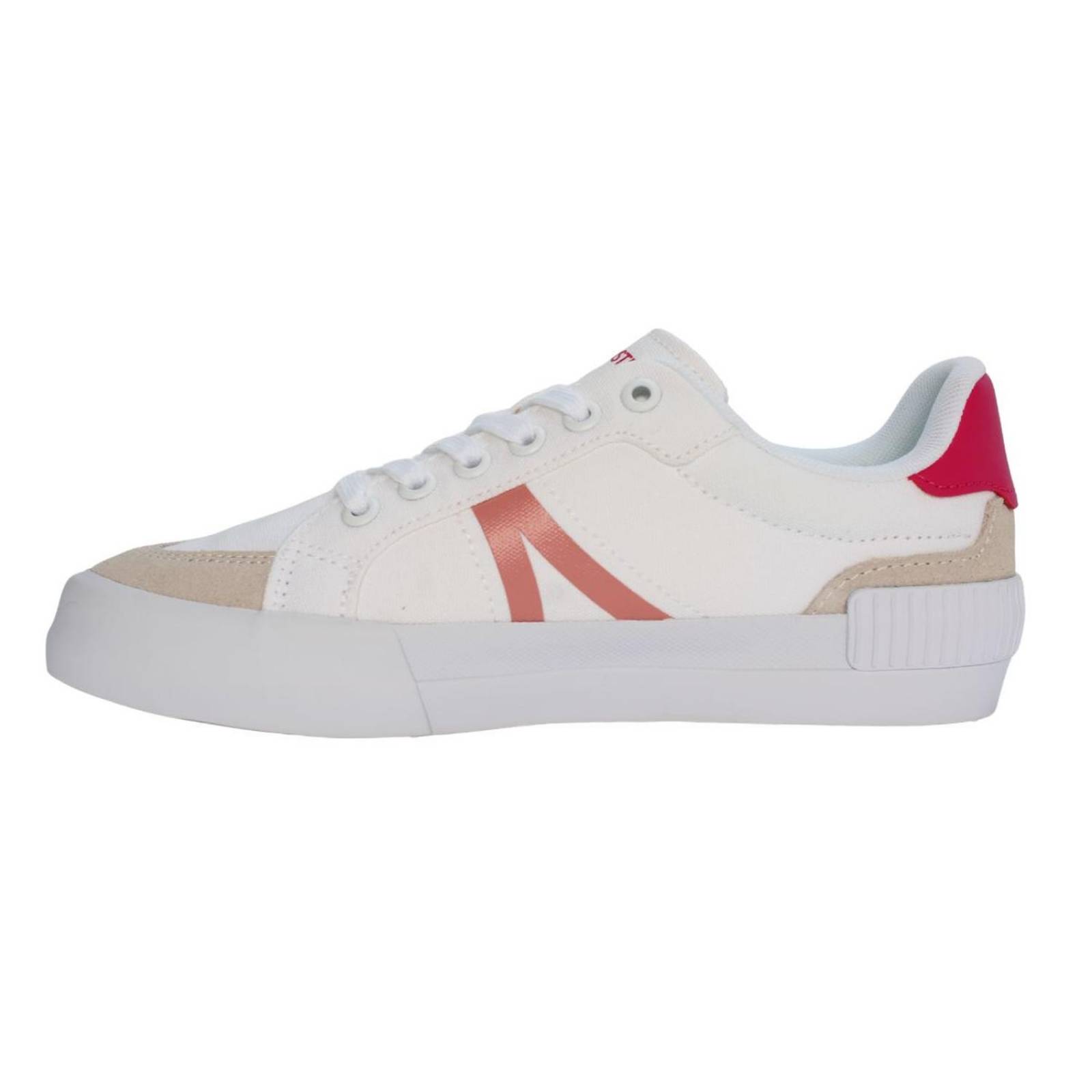 Tenis Lacoste L004 White Pink Mujer Casual 